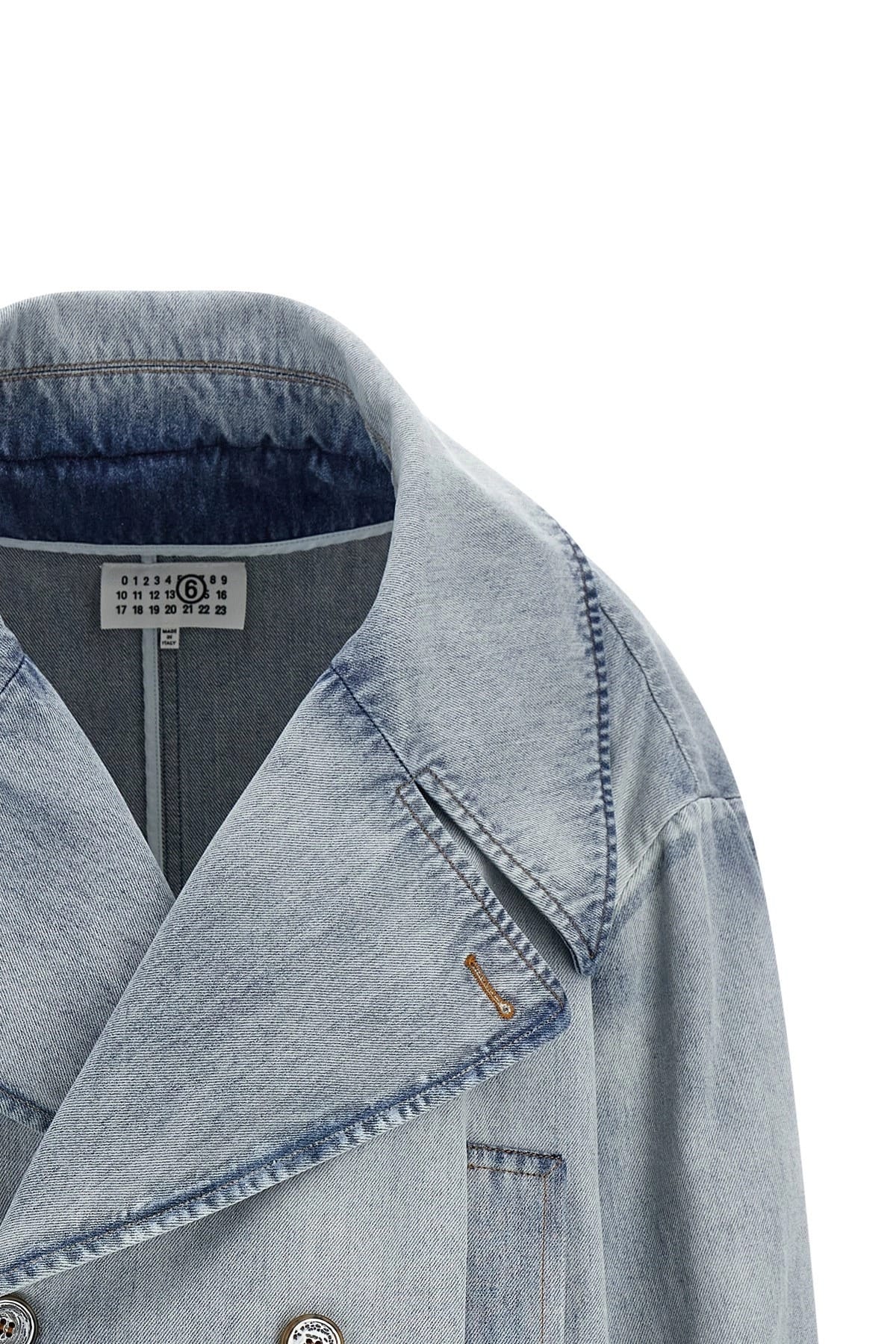 MM6 Maison Margiela MM6 Maison Margiela Double-Breasted Denim Jacket