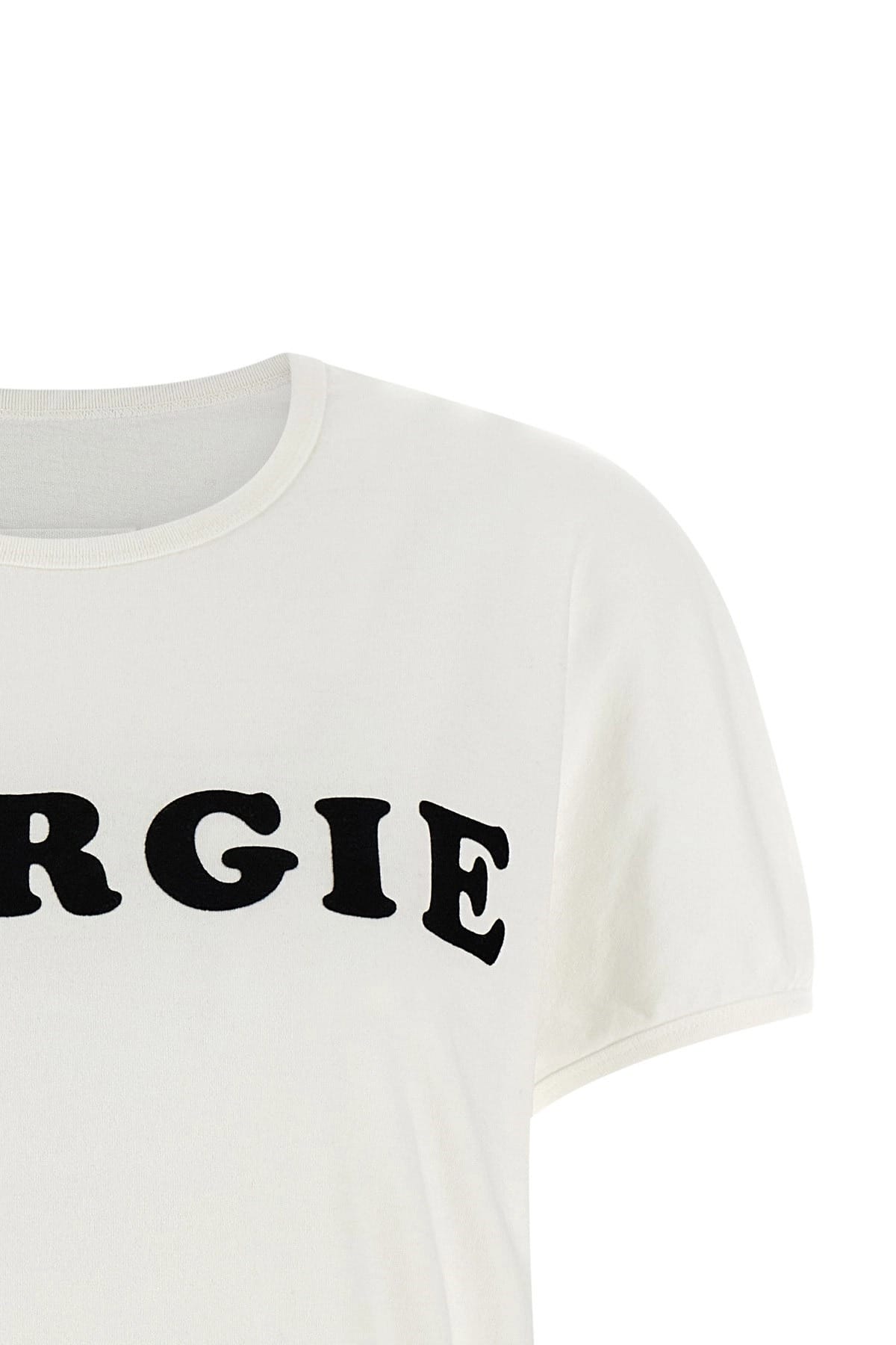 MM6 Maison Margiela MM6 Maison Margiela Flocked Arch Print T-Shirt