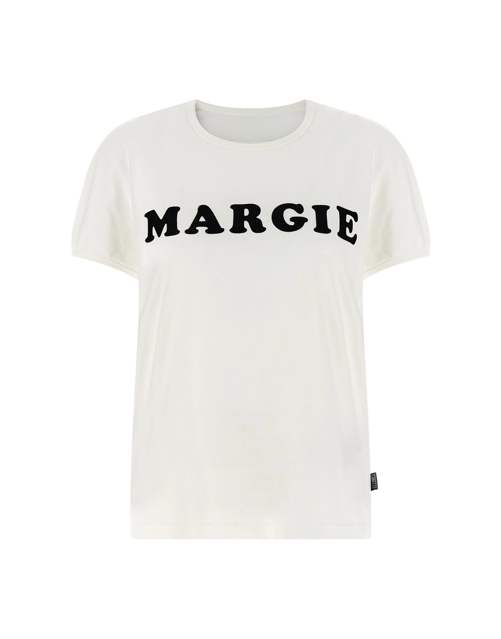 MM6 Maison Margiela MM6 Maison Margiela Flocked Arch Print T-Shirt