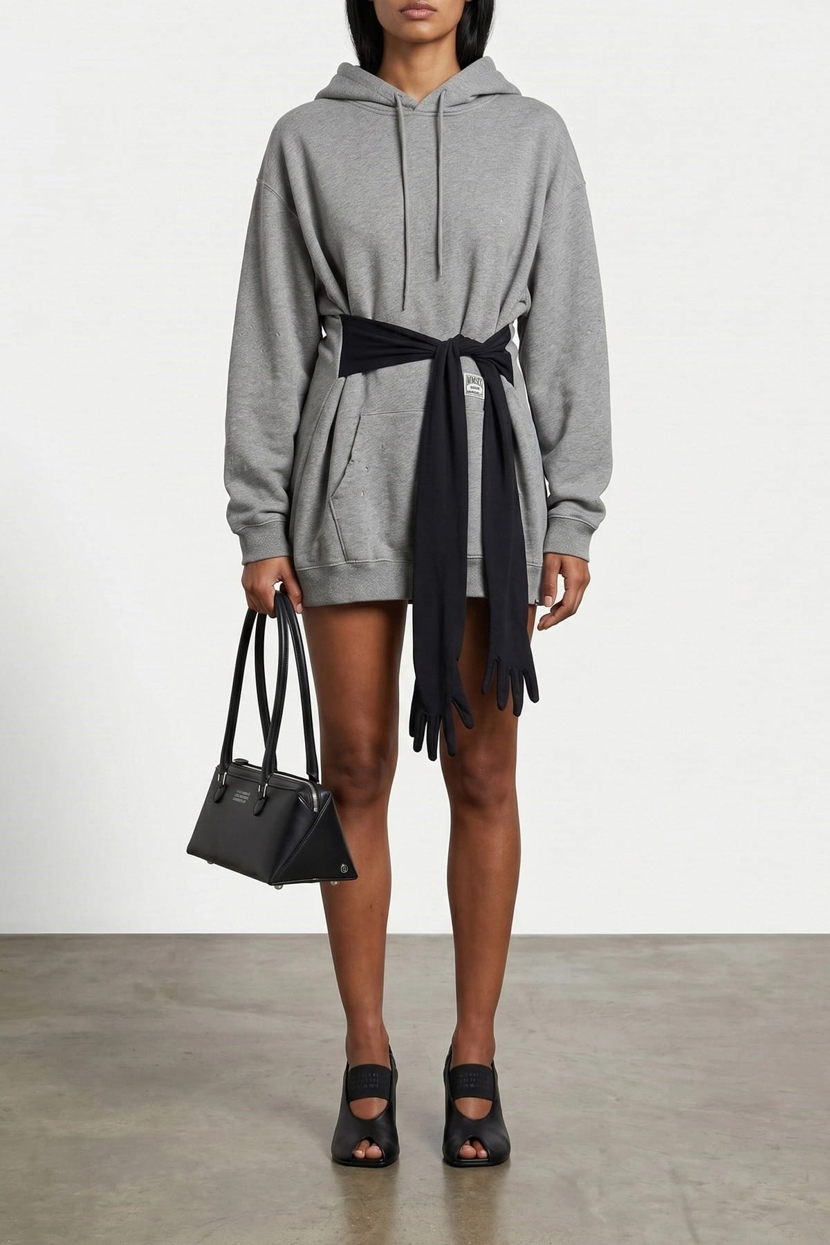 MM6 Maison Margiela Vestido sudadera con guantes - alternate view