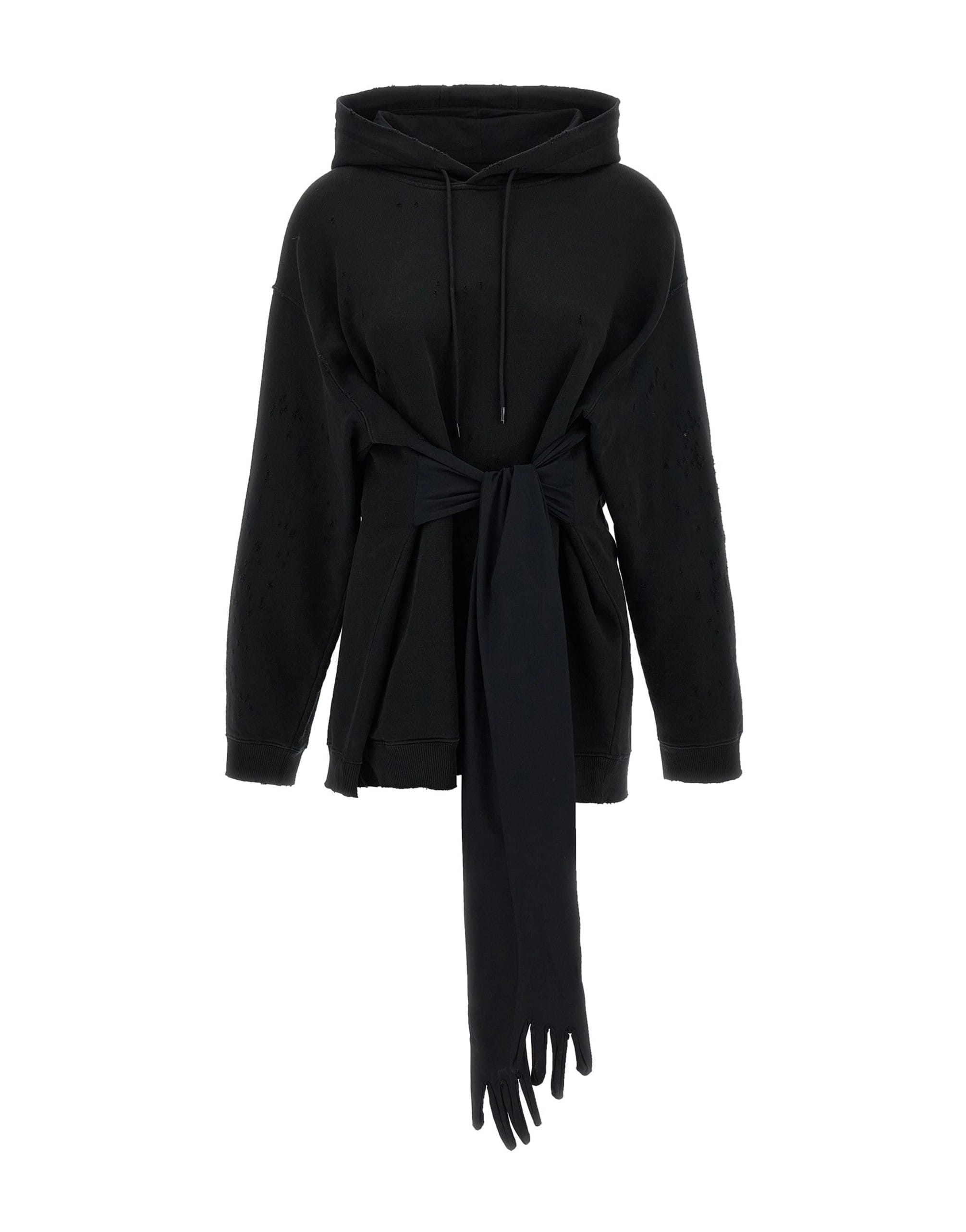 MM6 Maison Margiela MM6 Maison Margiela Hoodie Mini Dress With Gloves
