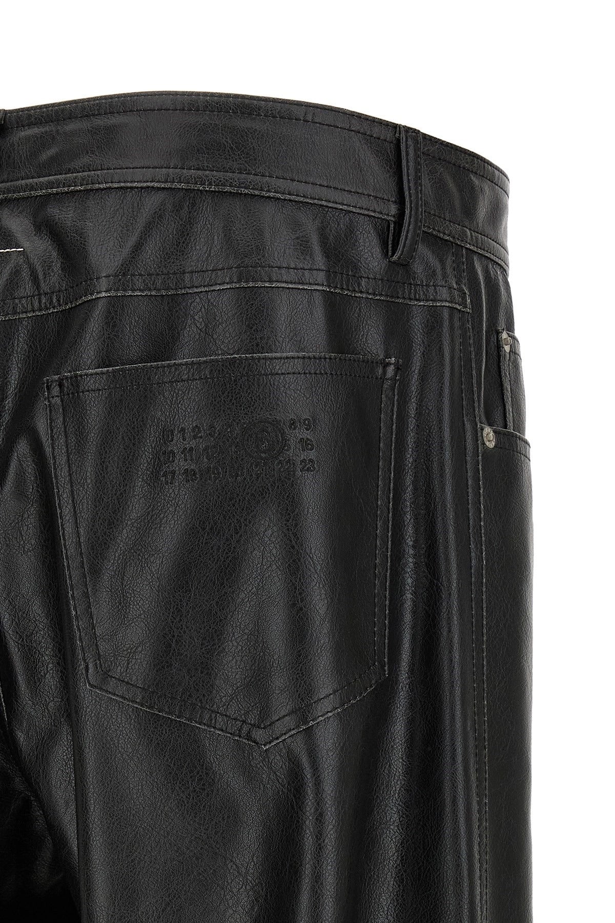 Pantalon effet cuir MM6 Maison Margiela