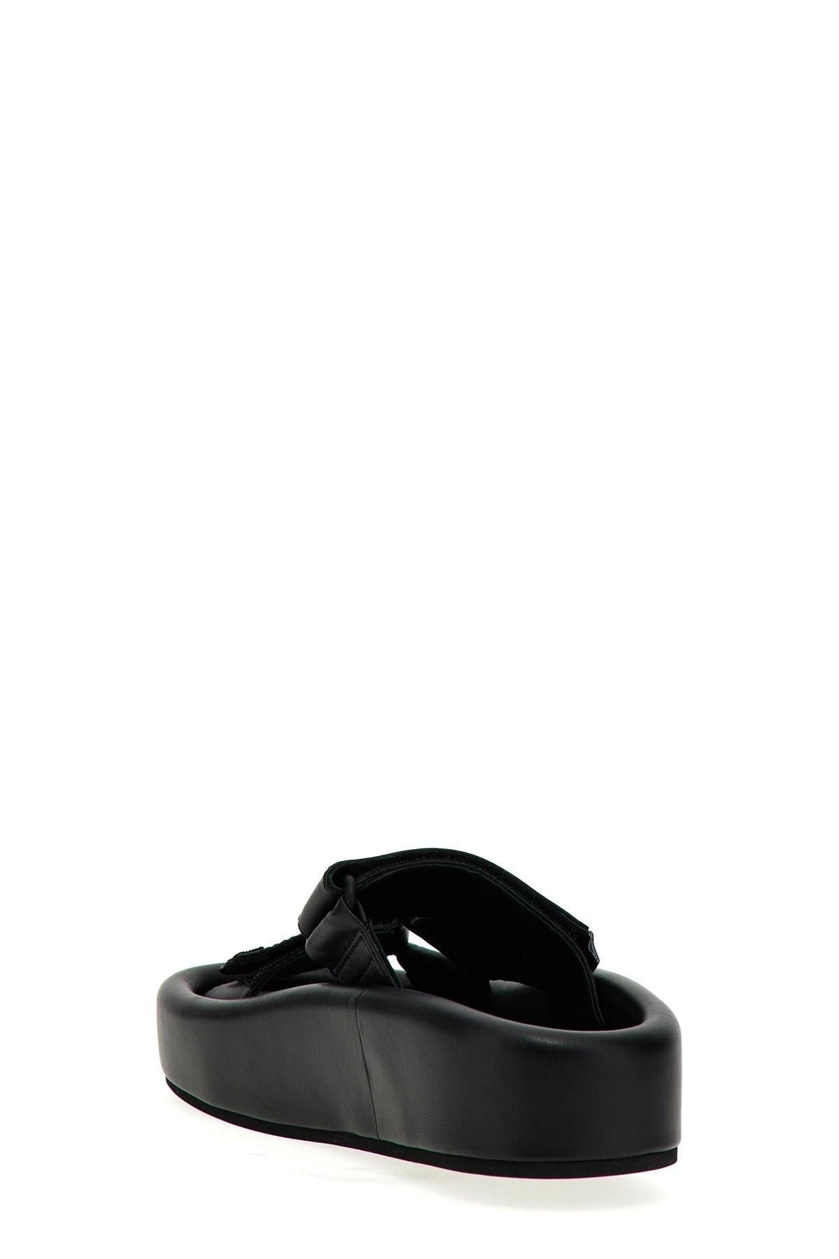 MM6 Maison Margiela MM6 Maison Margiela Leather Velcro Slides