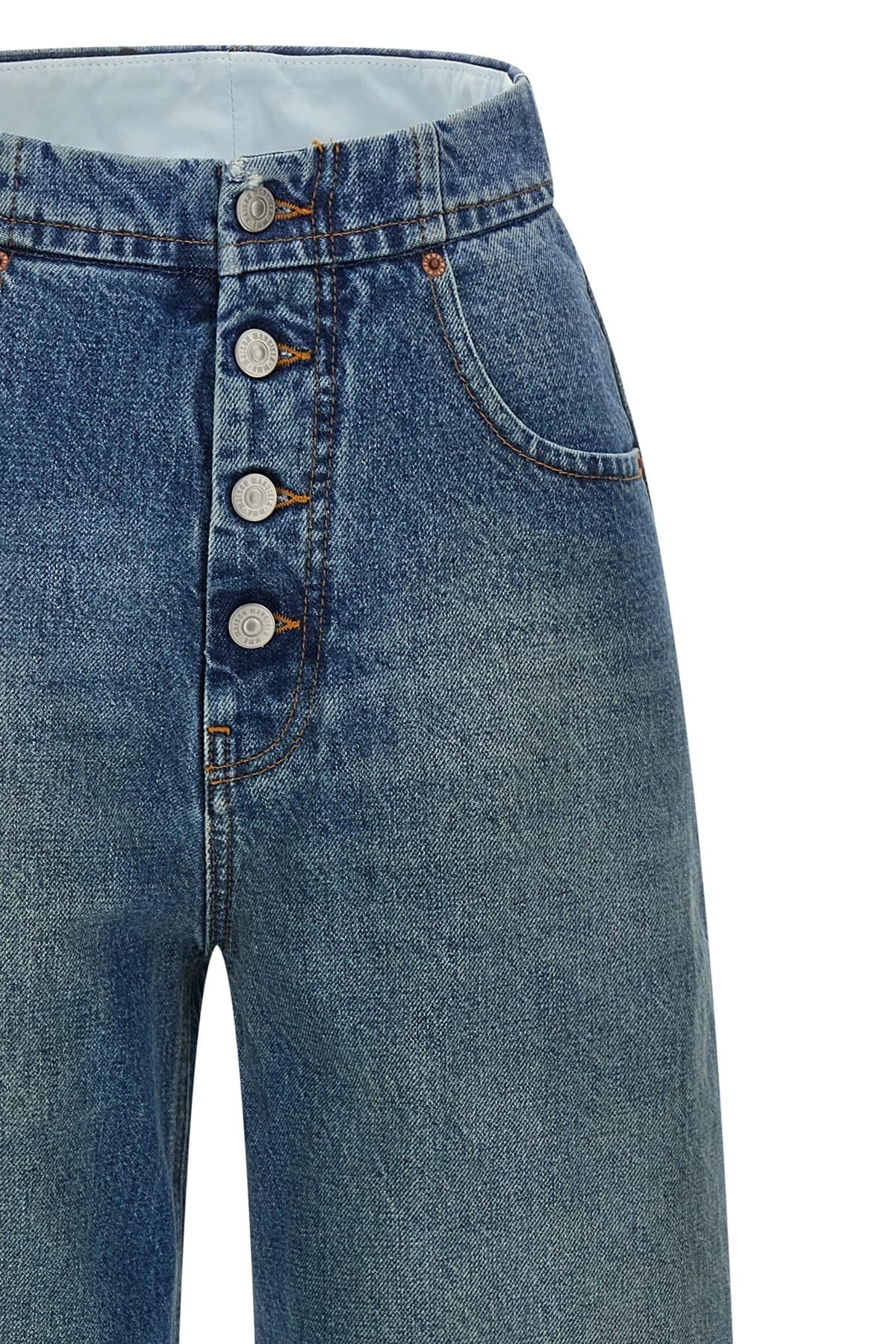 MM6 Maison Margiela MM6 Maison Margiela Light Blue Straight Leg Jeans