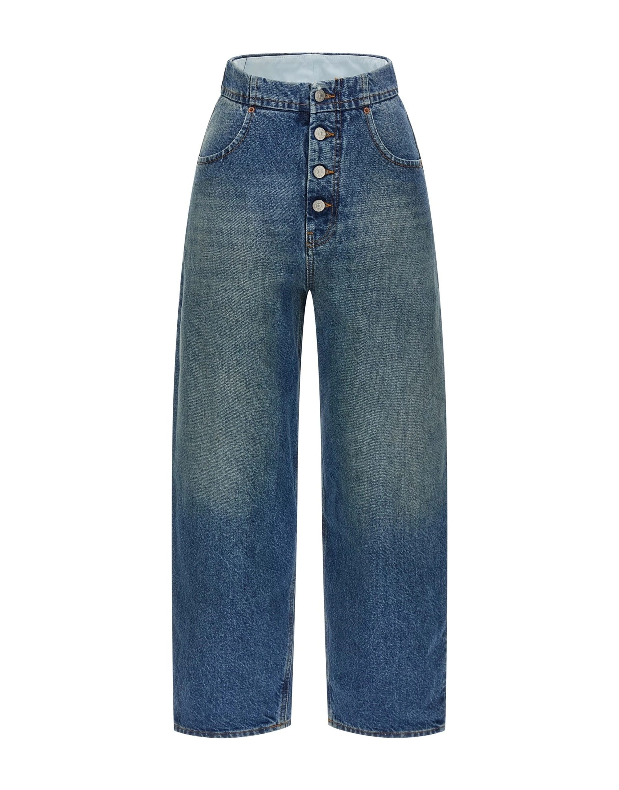 MM6 Maison Margiela MM6 Maison Margiela Light Blue Straight Leg Jeans