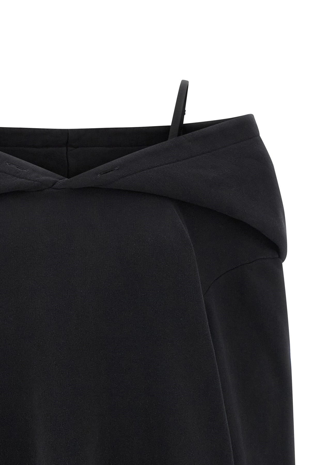 MM6 Maison Margiela MM6 Maison Margiela Off-Shoulder Hooded Dress