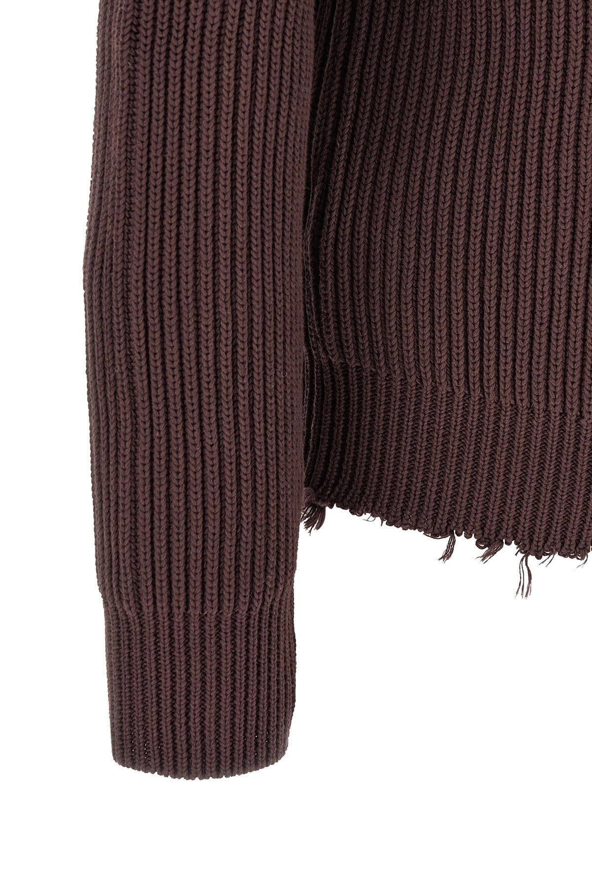 MM6 Maison Margiela Ribbed Cotton Turtleneck Sweater