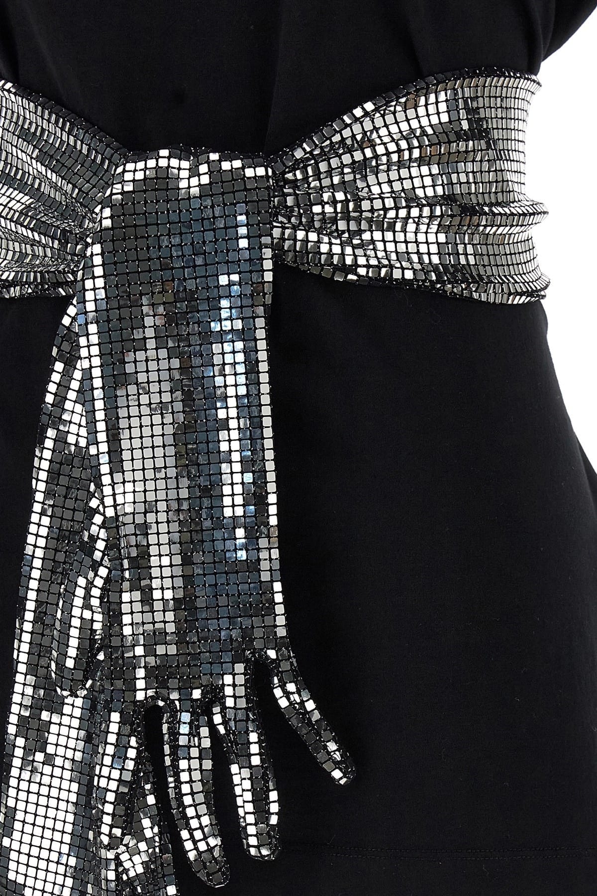 MM6 Maison Margiela MM6 Maison Margiela Sequin Gloves T-Shirt