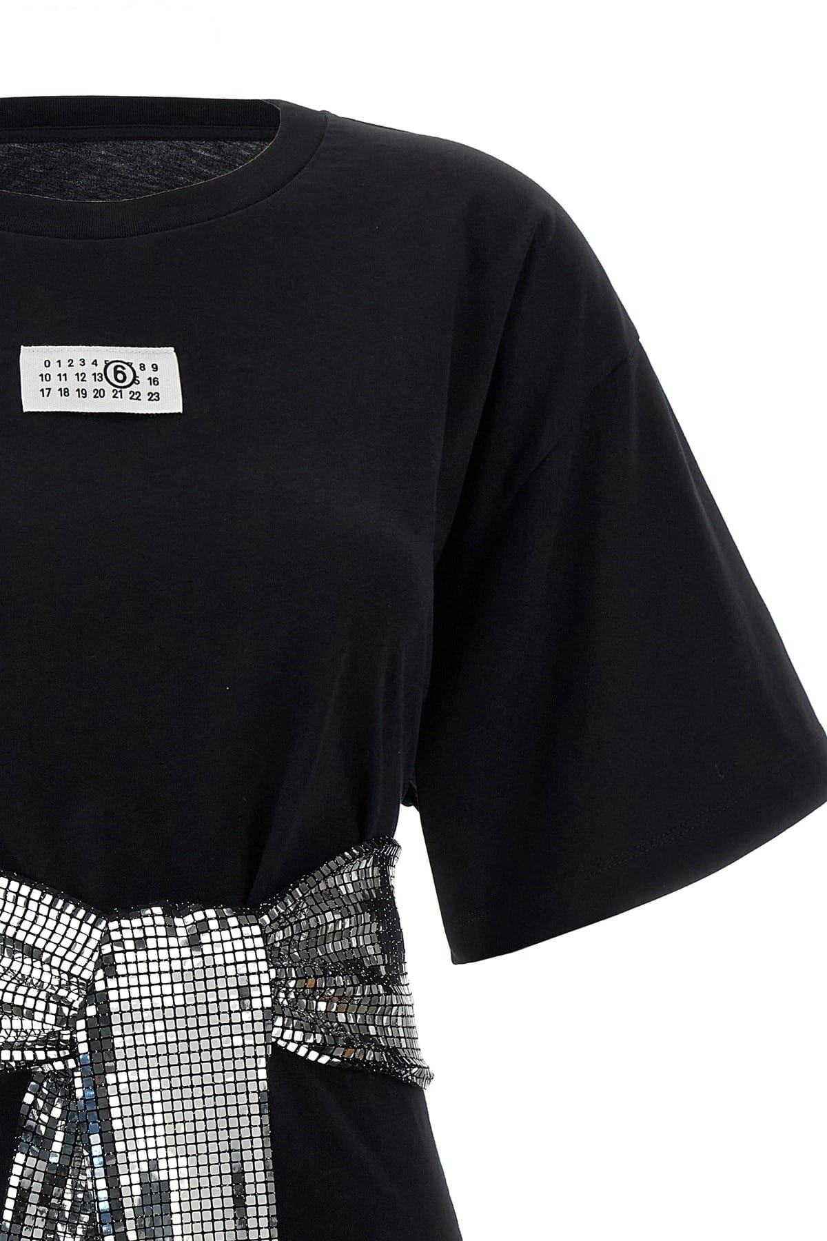 MM6 Maison Margiela MM6 Maison Margiela Sequin Gloves T-Shirt
