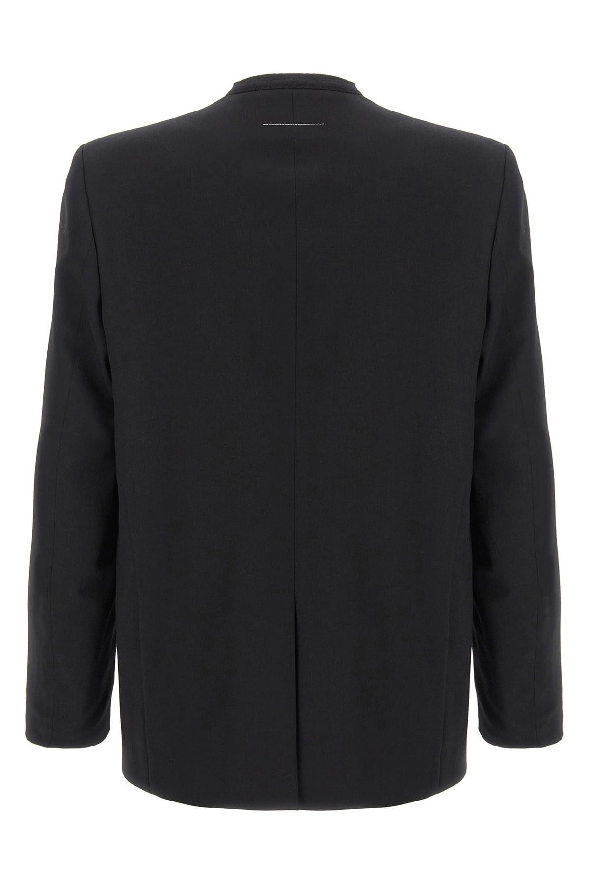 MM6 Maison Margiela MM6 Maison Margiela Single-Breasted Wool Blend Blazer