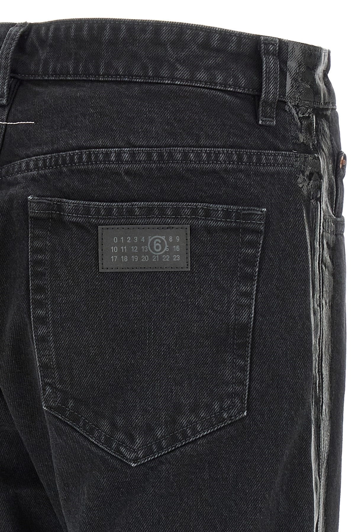 MM6 Maison Margiela MM6 Maison Margiela Straight Leg Taped Jeans