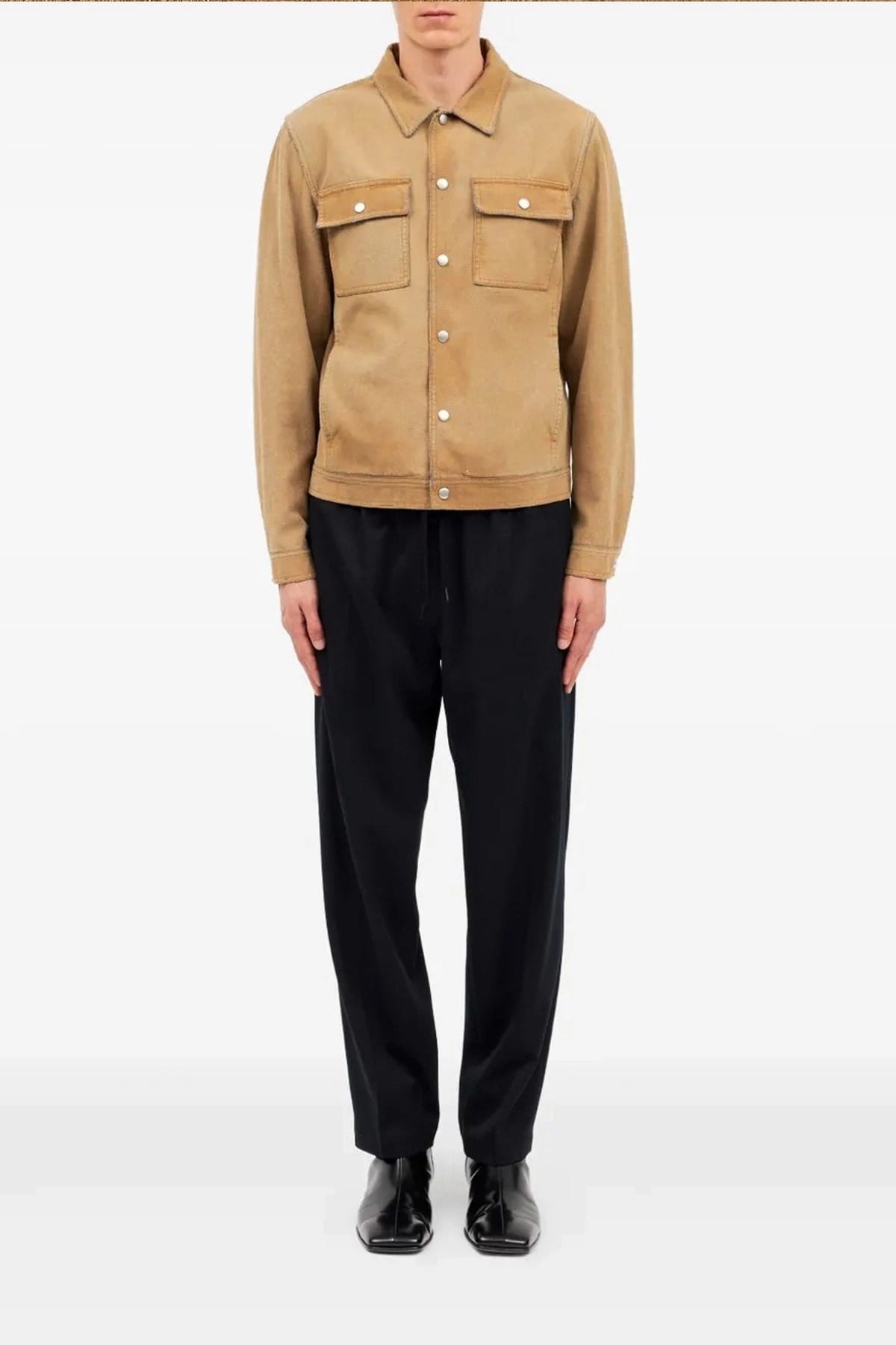 MM6 Maison Margiela جاكيت ترَكر بتأثير الشمواه - alternate view