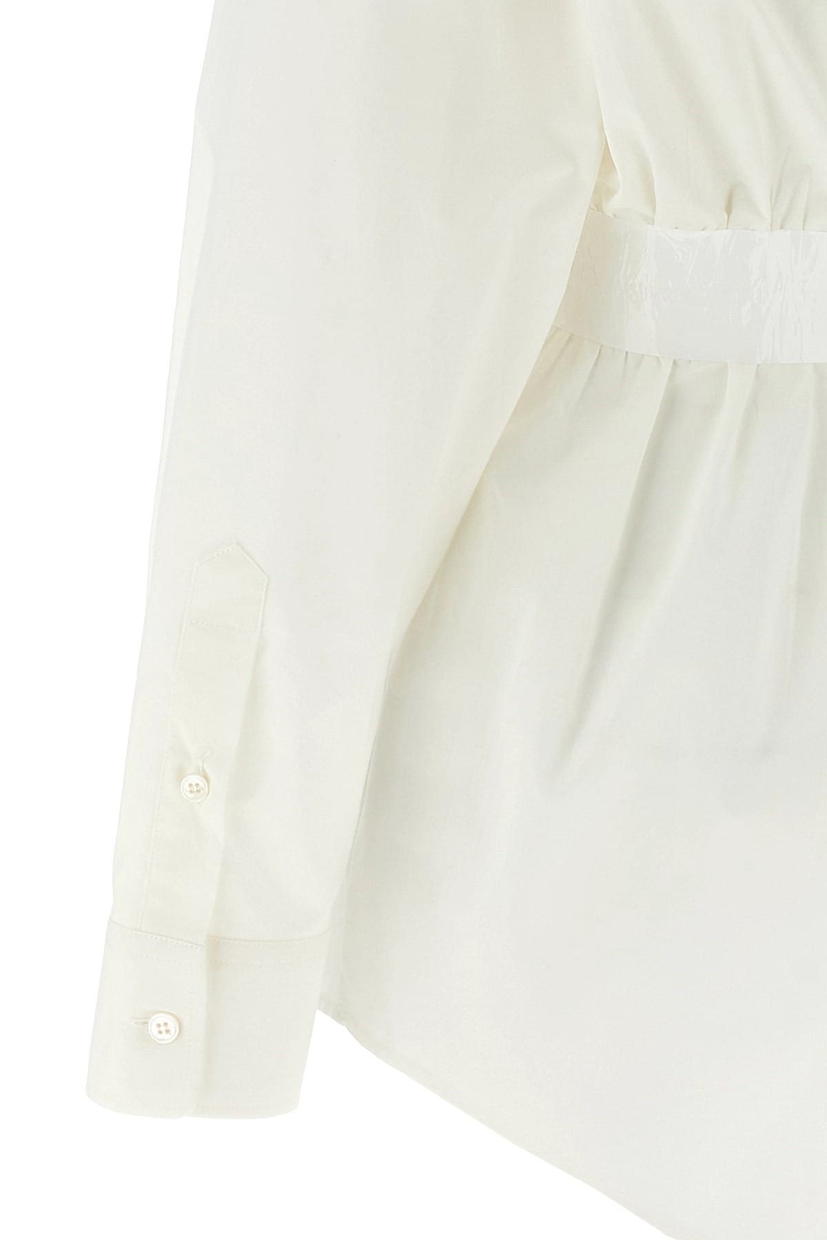 MM6 Maison Margiela MM6 Maison Margiela Taped Cotton Poplin Shirt