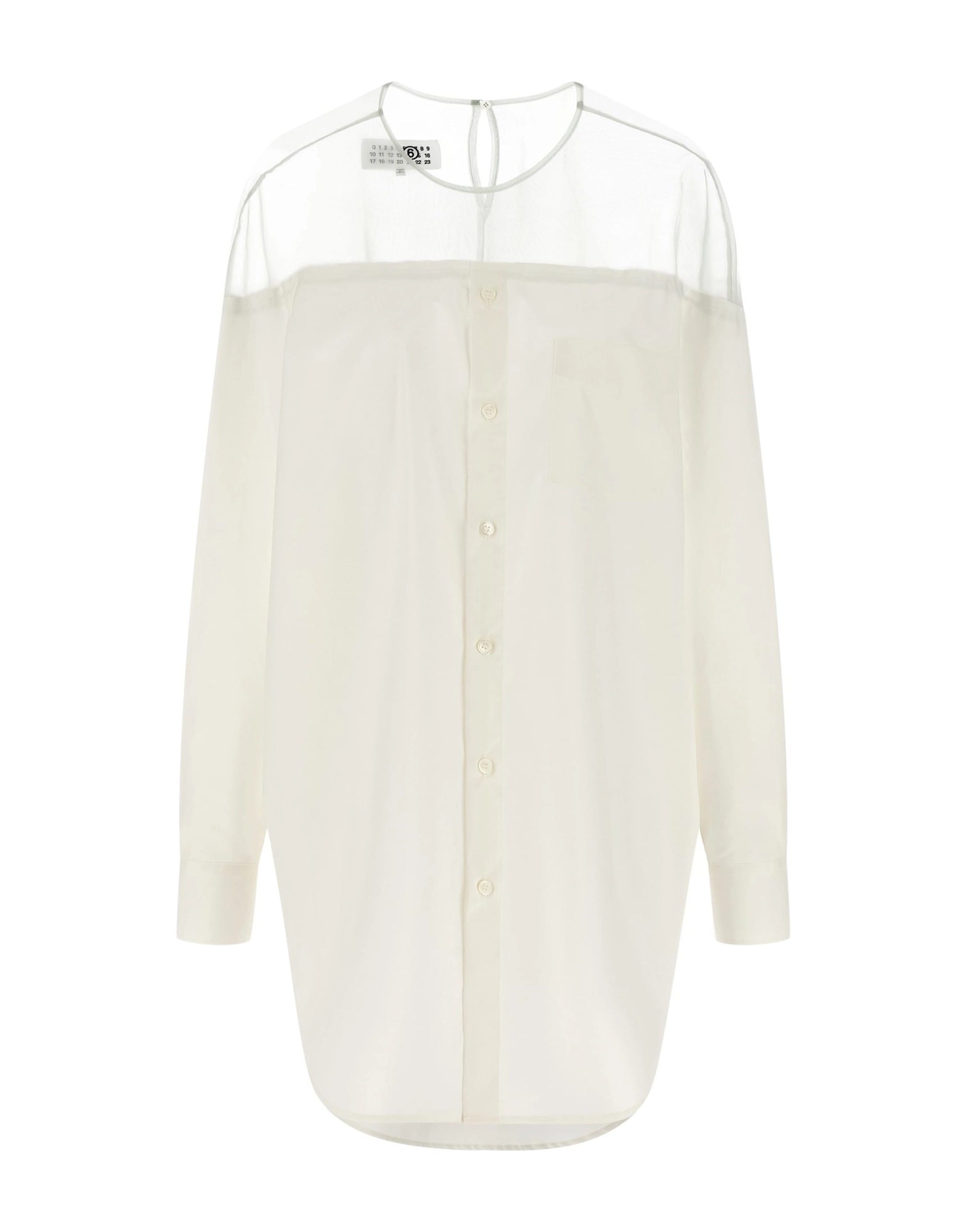 MM6 Maison Margiela Tulle Insert Shirt | Sendegaro IT