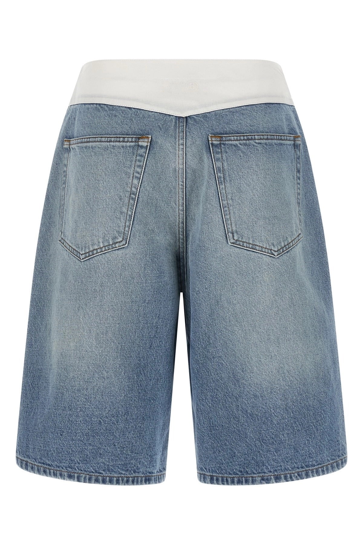 MM6 Maison Margiela White Carré Bermuda Shorts - alternate view