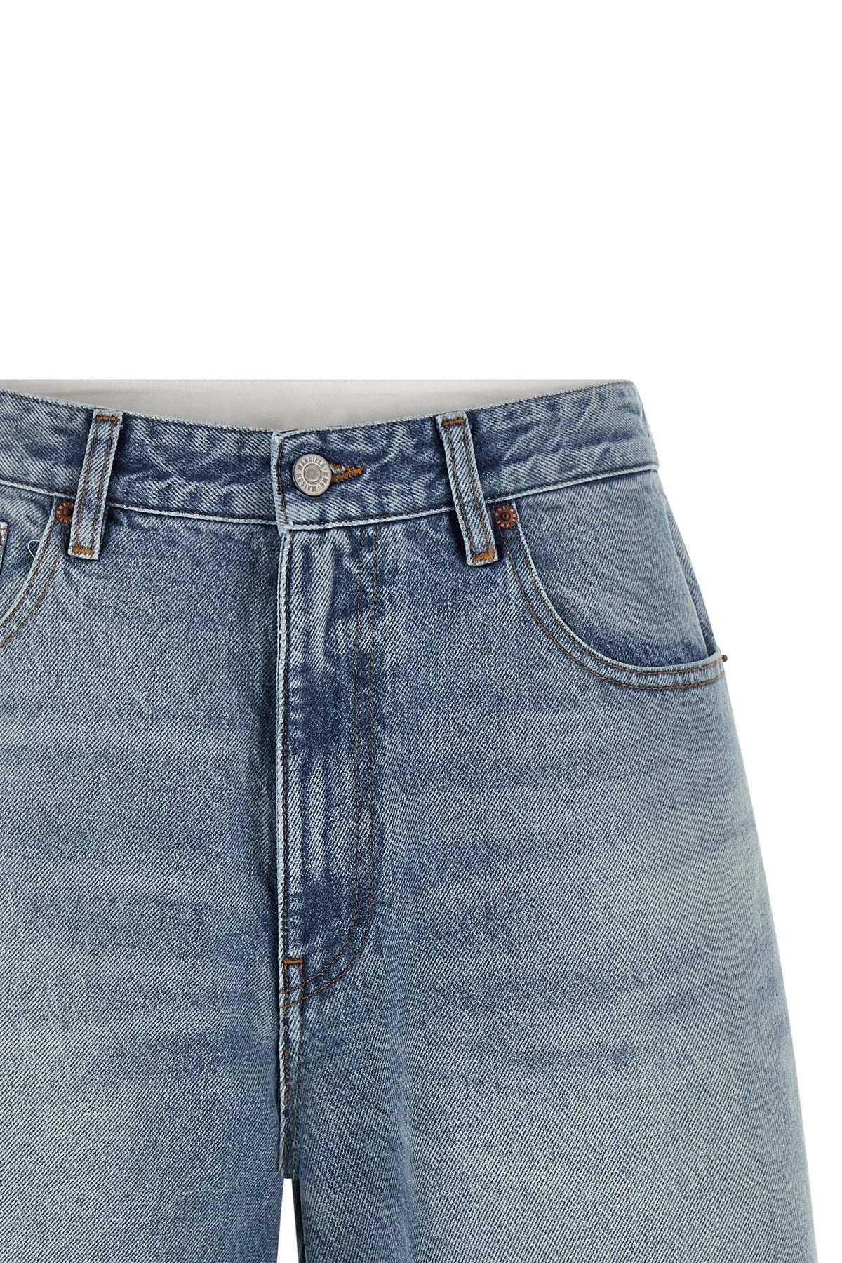 MM6 Maison Margiela White Carré Bermuda Shorts