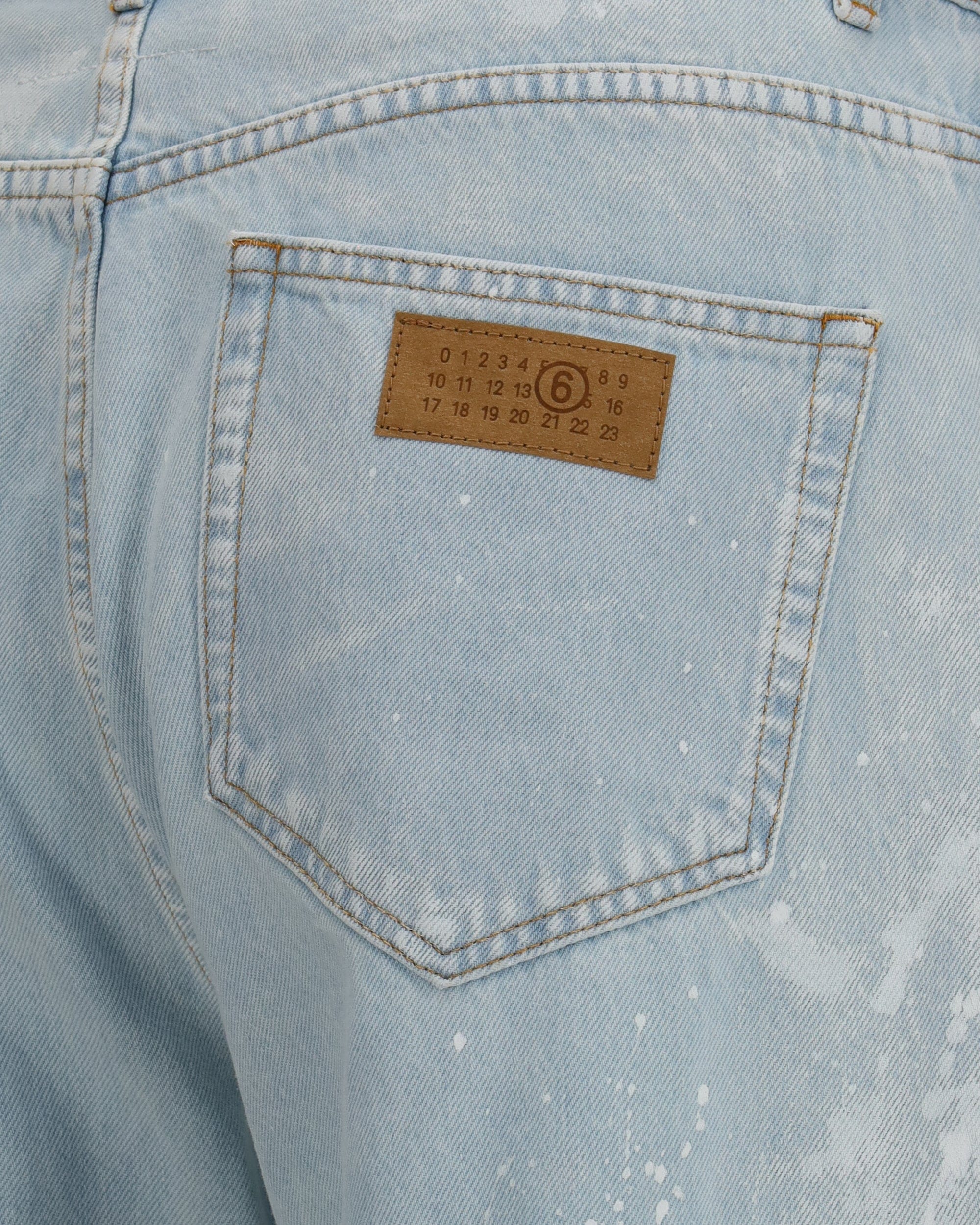 MM6 MM6 Splatter Effect Cotton Jeans