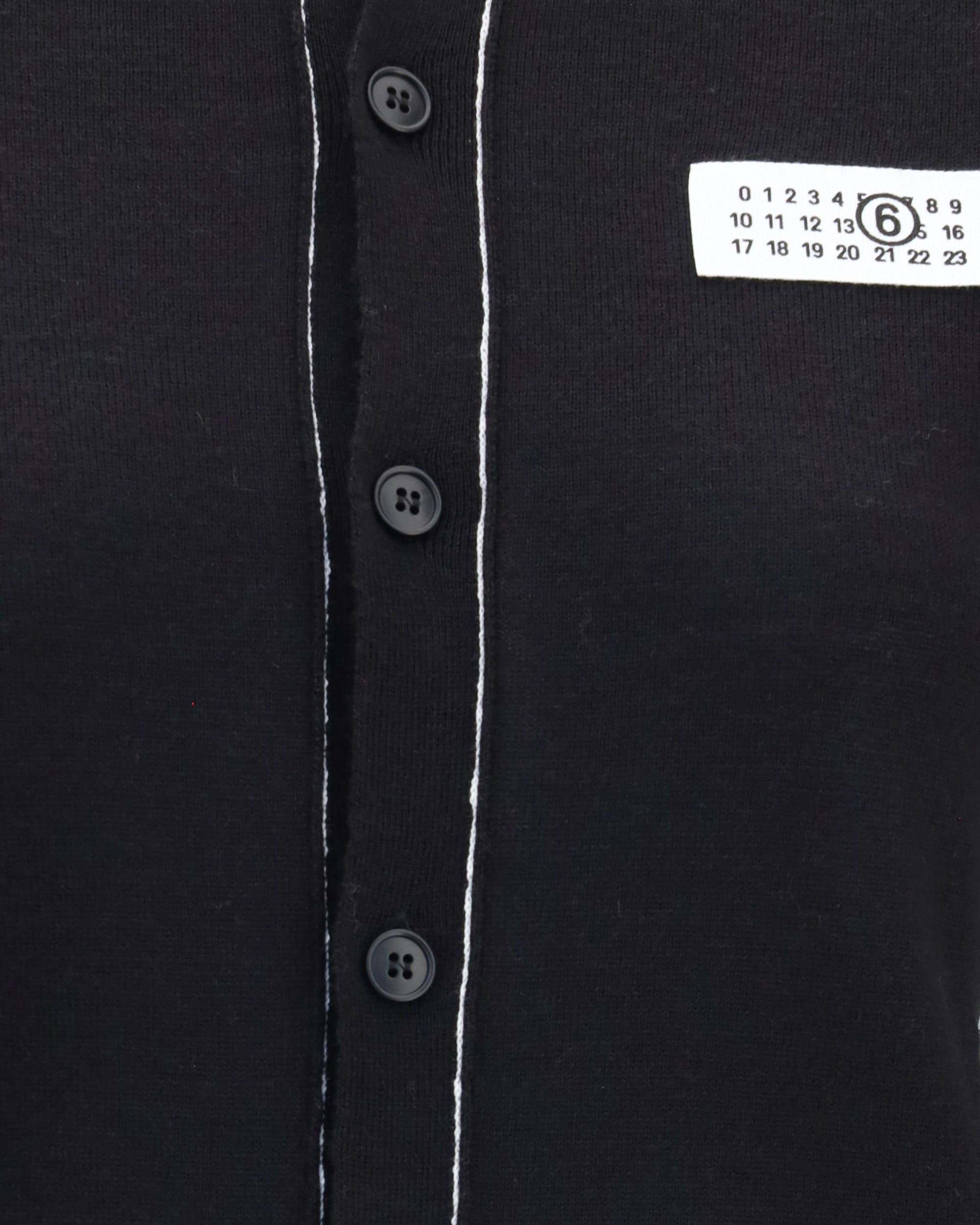 MM6 Wool Blend Button Cardigan