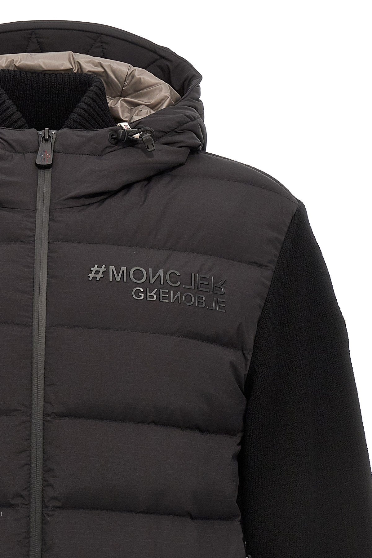 Moncler Grenoble Bimaterial Hooded Cardigan | Sendegaro FR