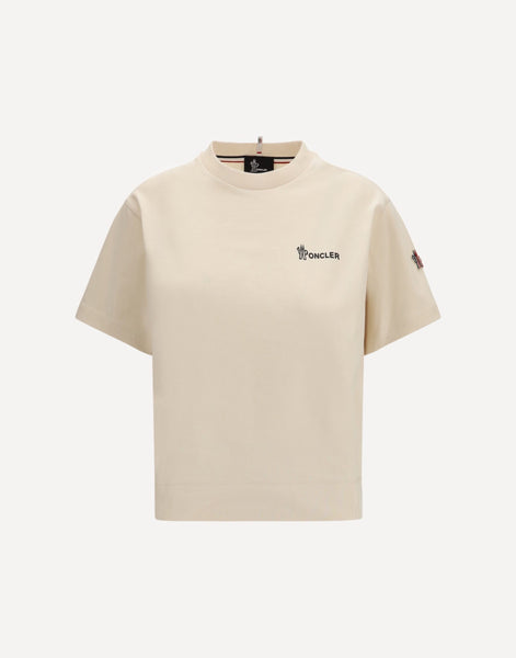 Moncler Grenoble Camiseta de Algodão com Logo | Sendegaro BR