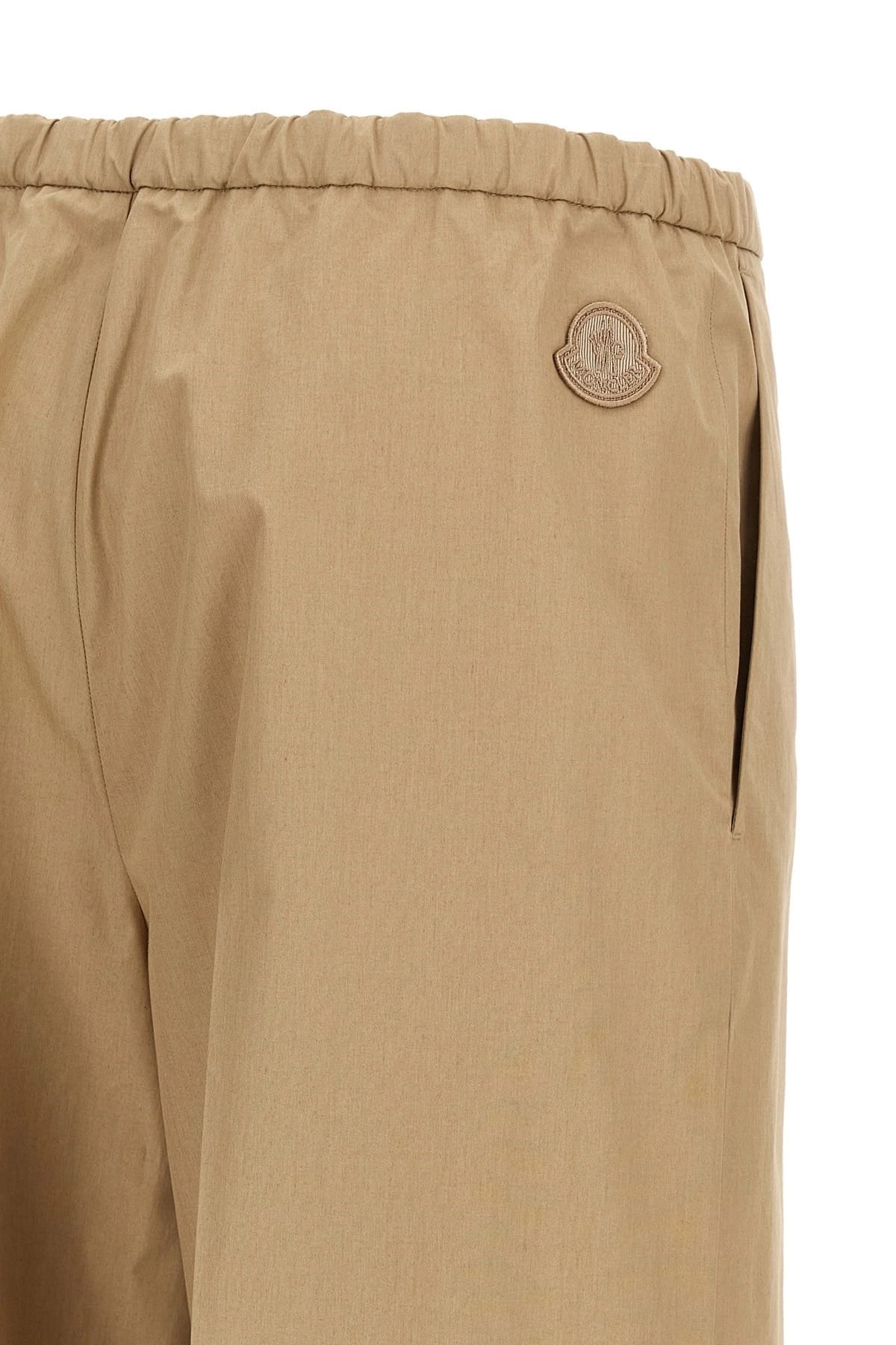 Moncler Moncler Grosgrain Logo Patch Pants