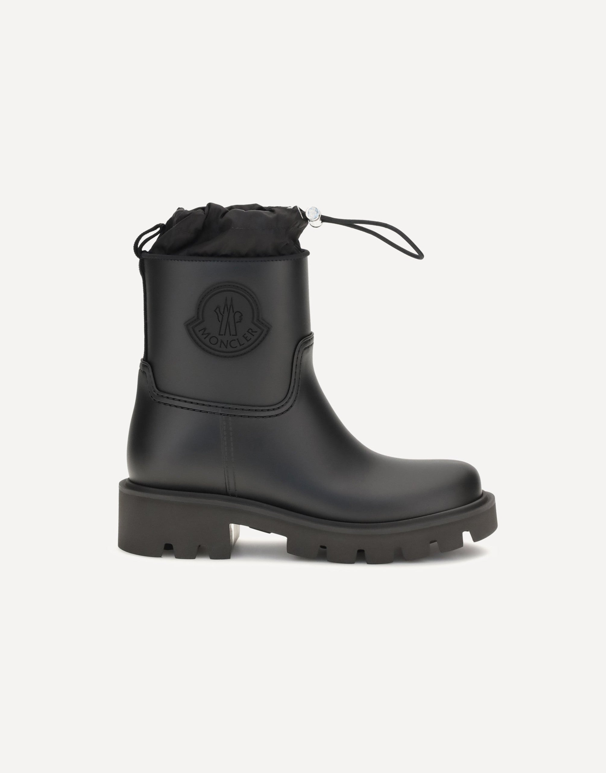 MONCLER ブラック レインブーツ Moncler Kickstream Rain Boots | Sendegaro