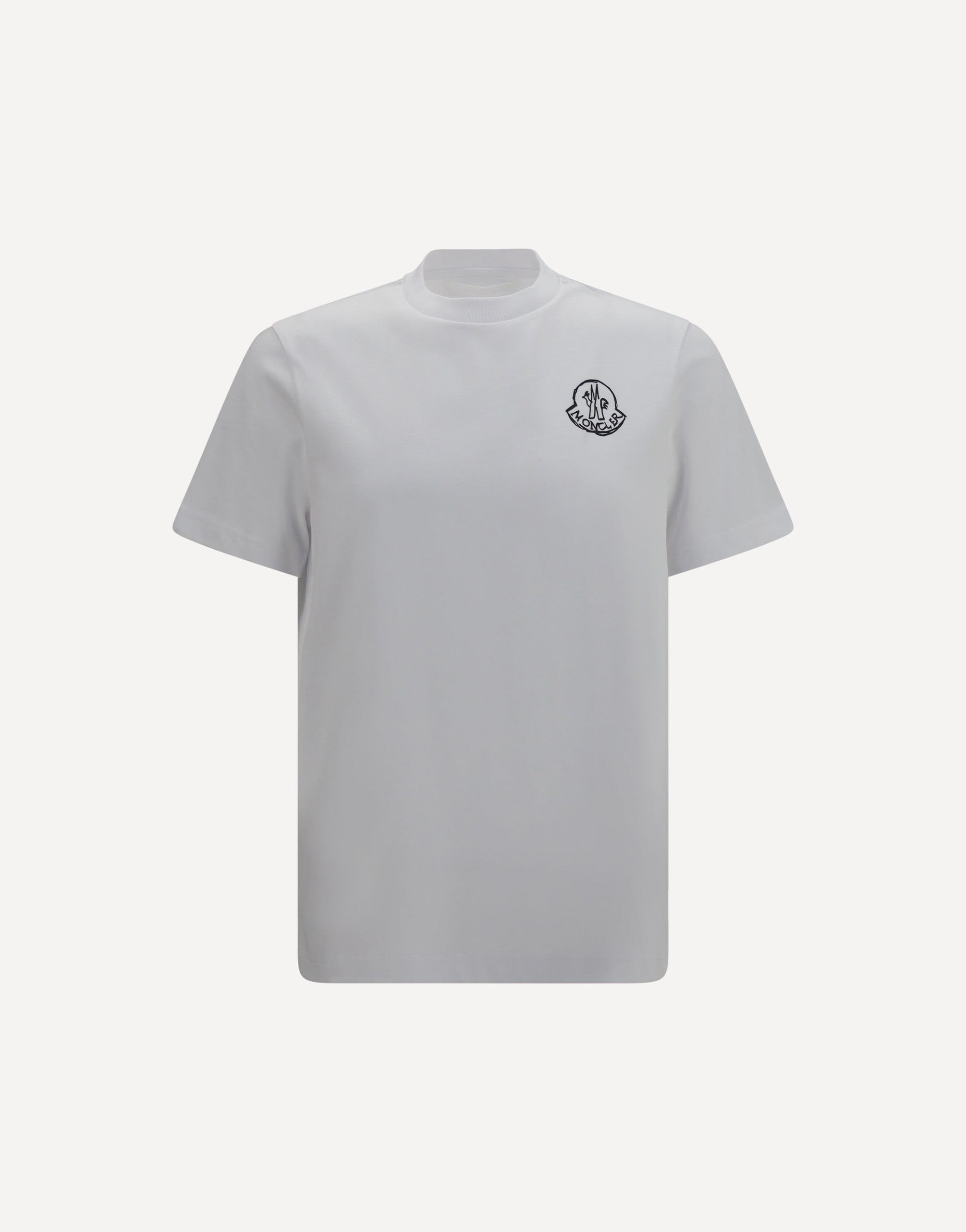 Moncler Logo Patch Cotton Jersey T-Shirt