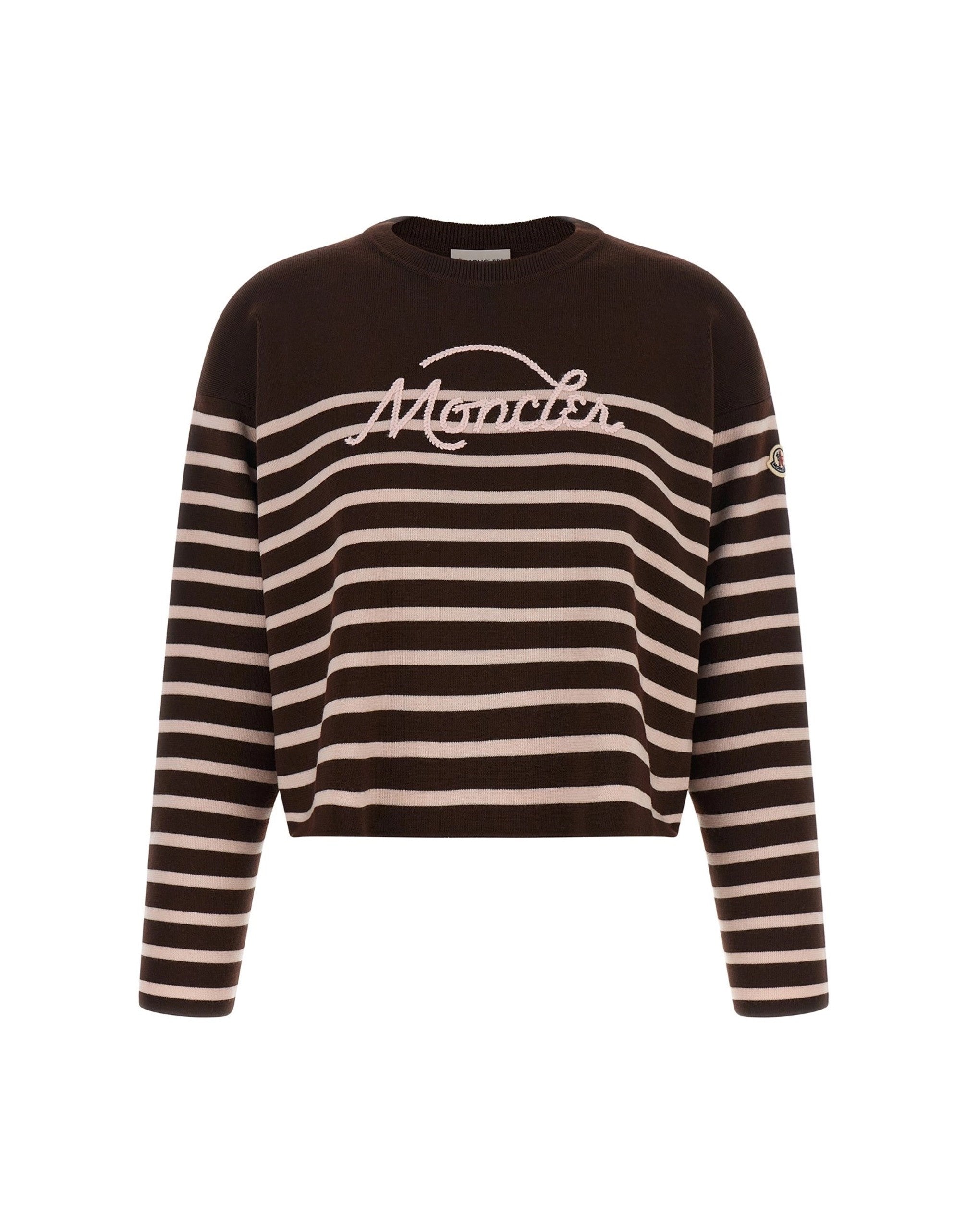 Moncler Striped Embroidered Sweater | Sendegaro NL