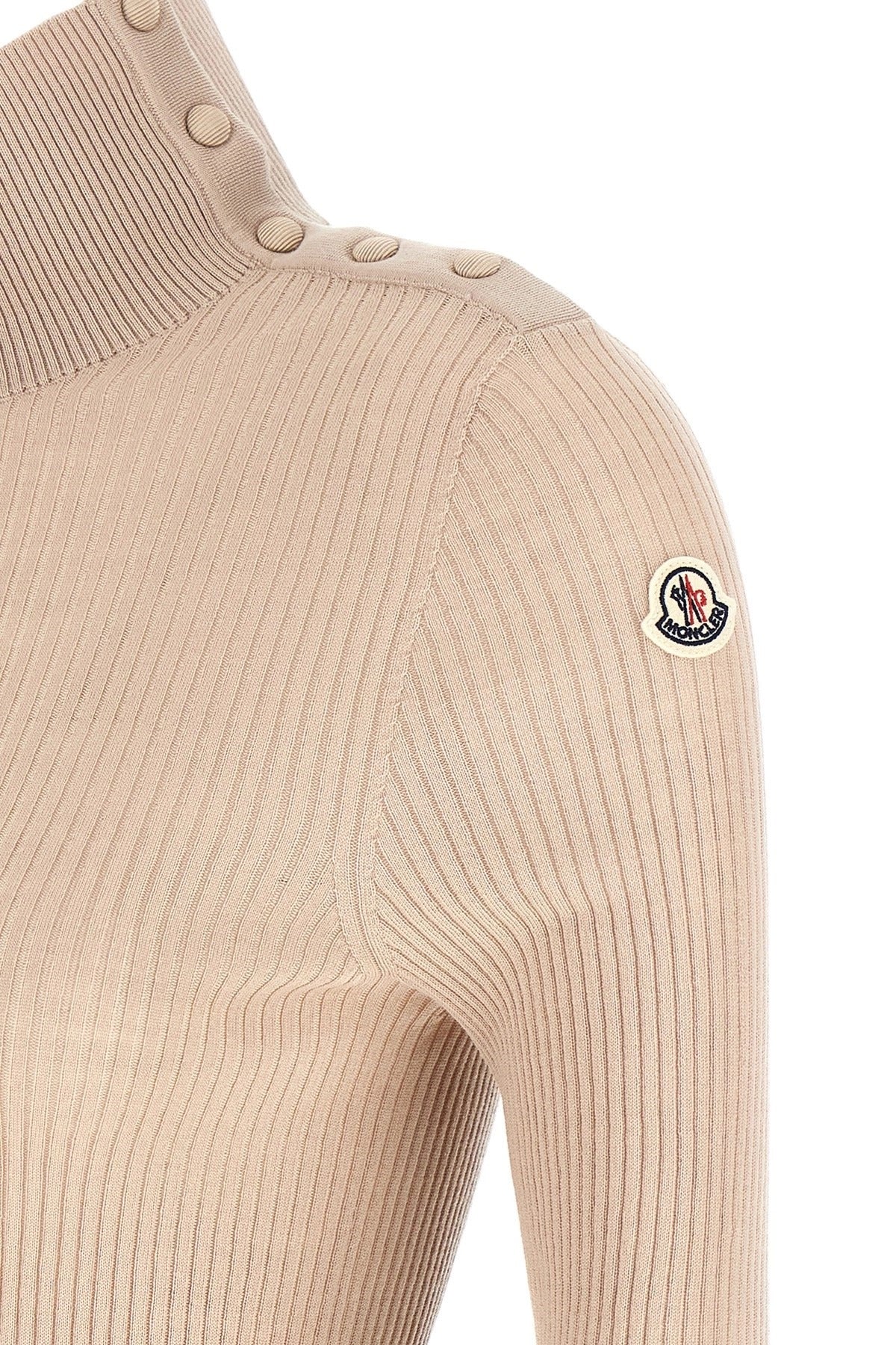 Maglione a collo alto in lana testurizzata Moncler