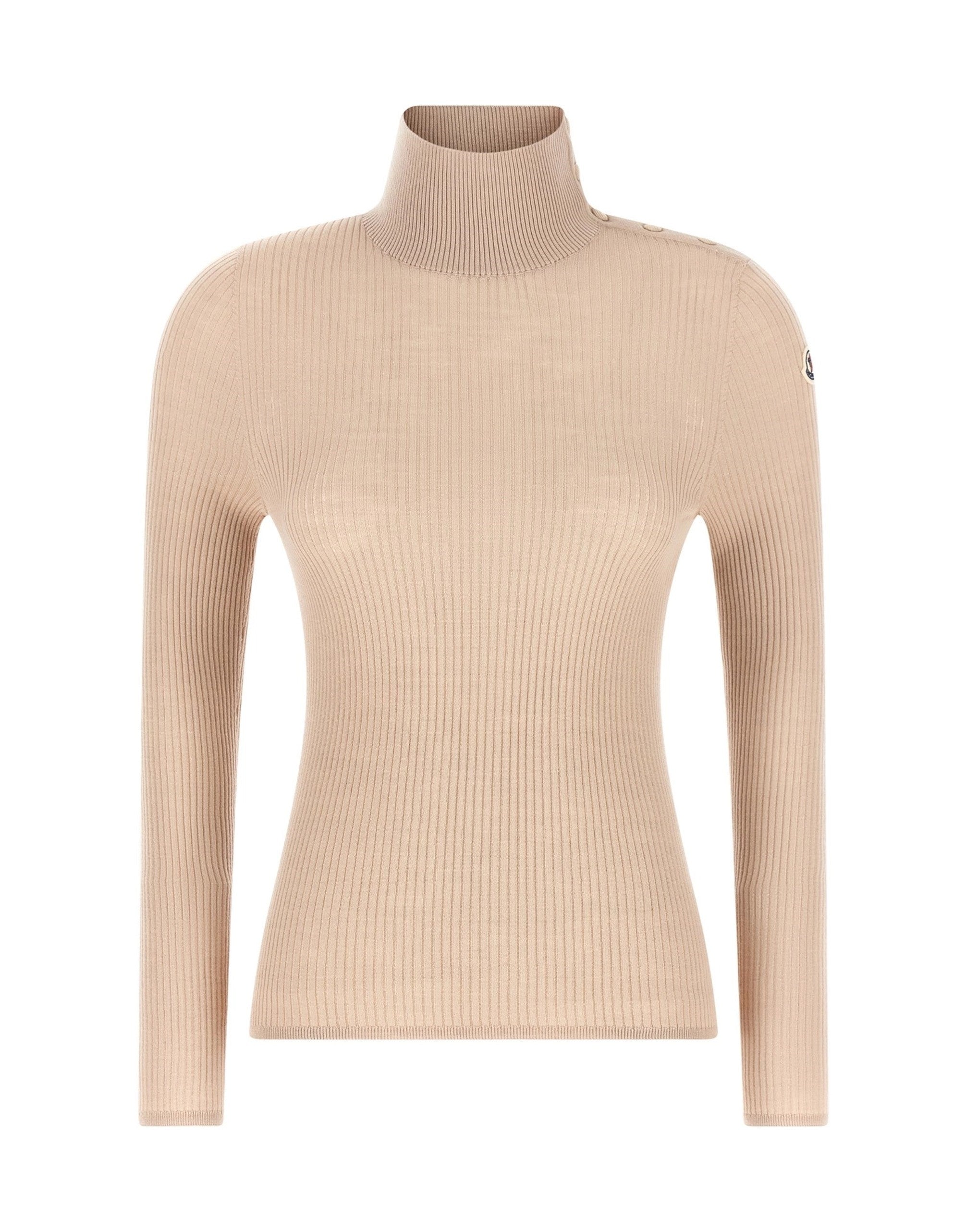 Maglione a collo alto in lana testurizzata Moncler