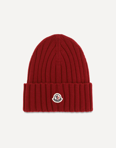 Moncler ロゴ付きウールビーニー | Sendegaro JP