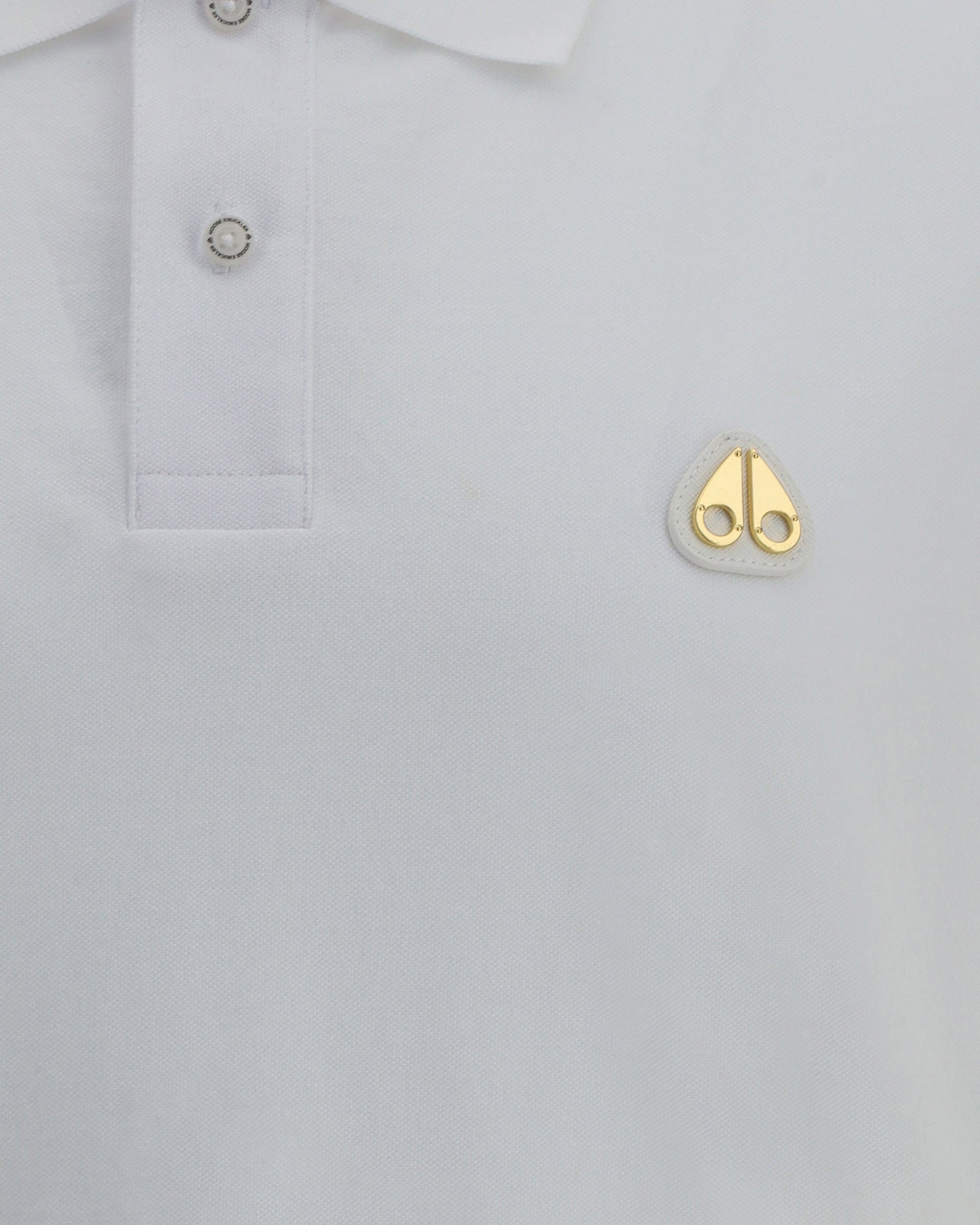 Moose Knuckles Everett Gold Cotton Polo