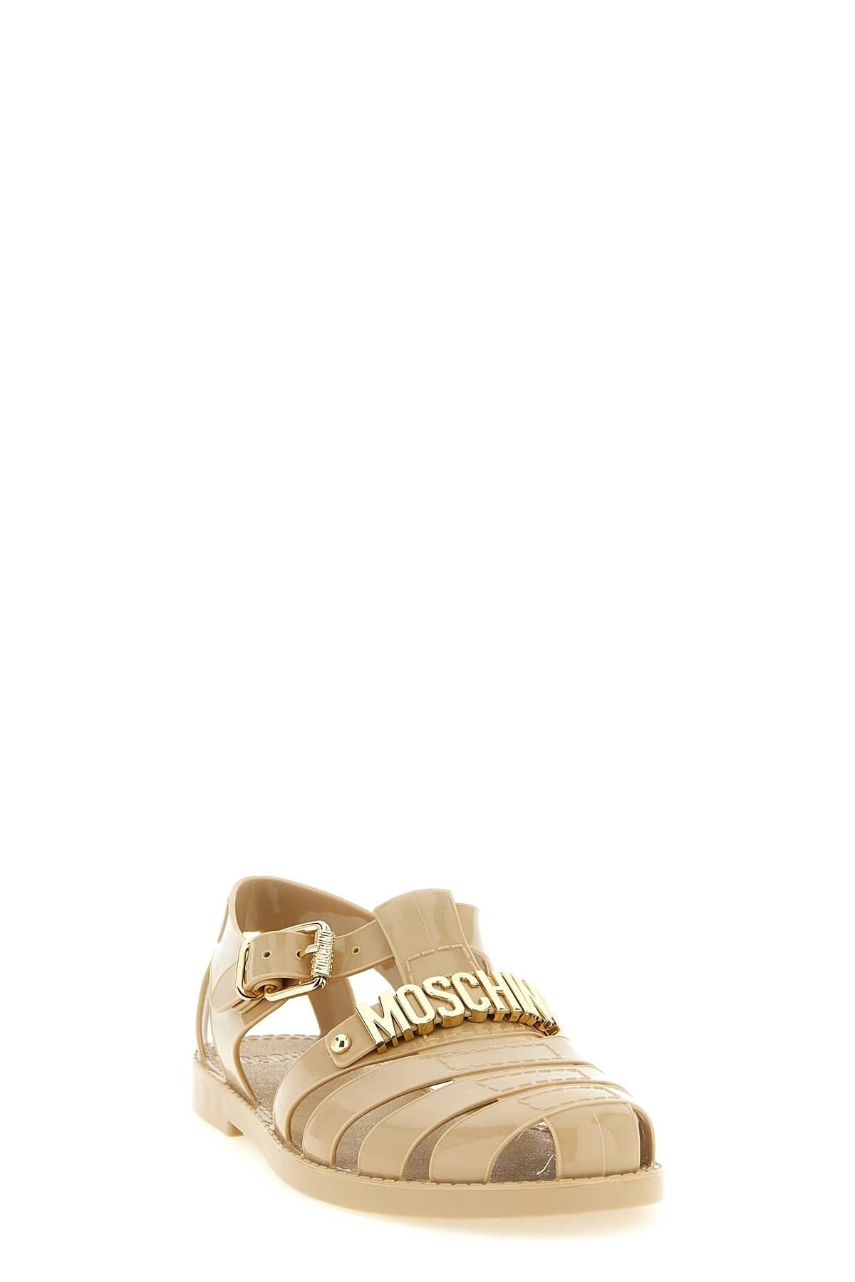 Moschino Beige Jelly Sandals - alternate view