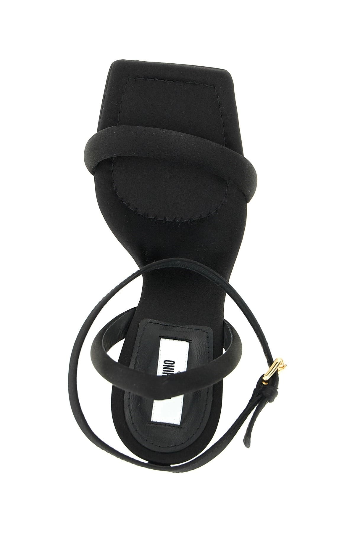 Moschino Moschino Black Satin Sandals