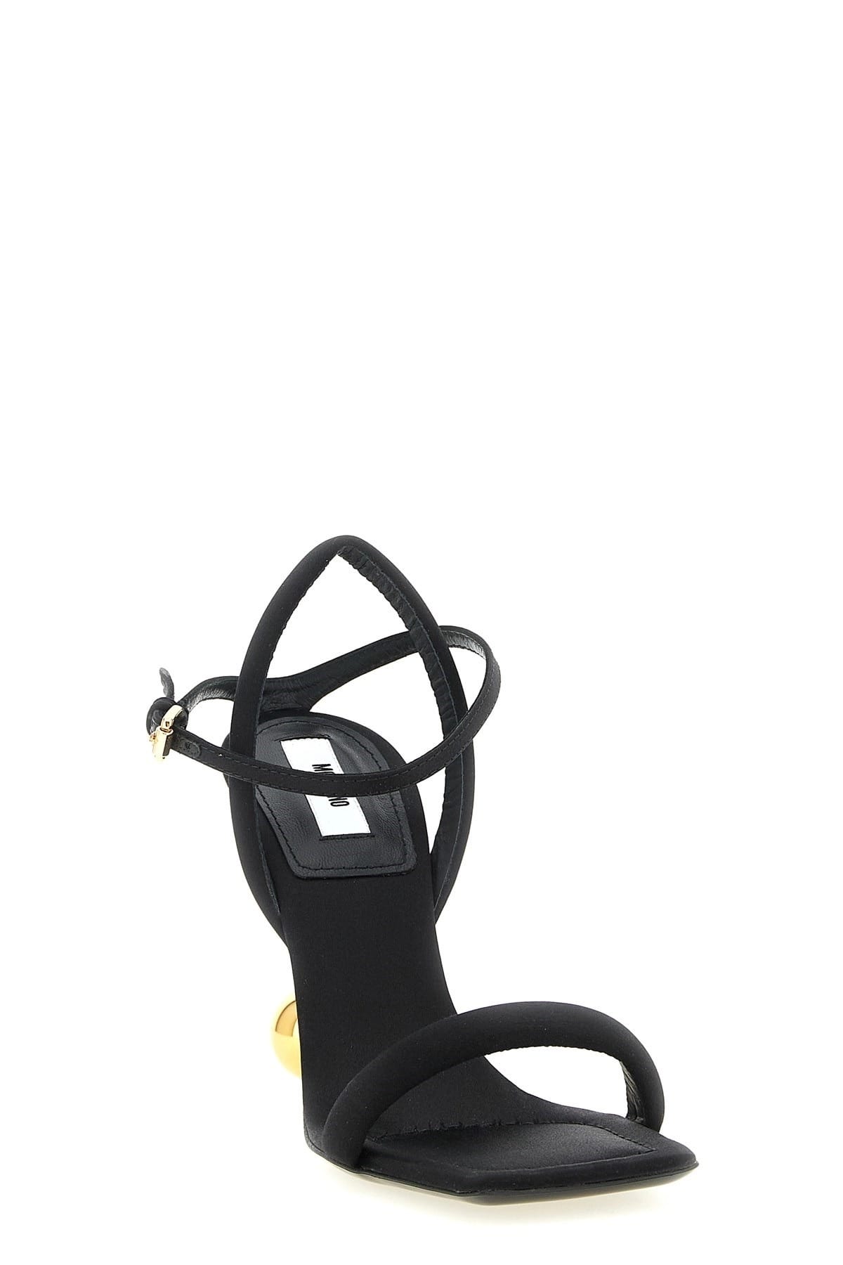 Moschino Moschino Black Satin Sandals
