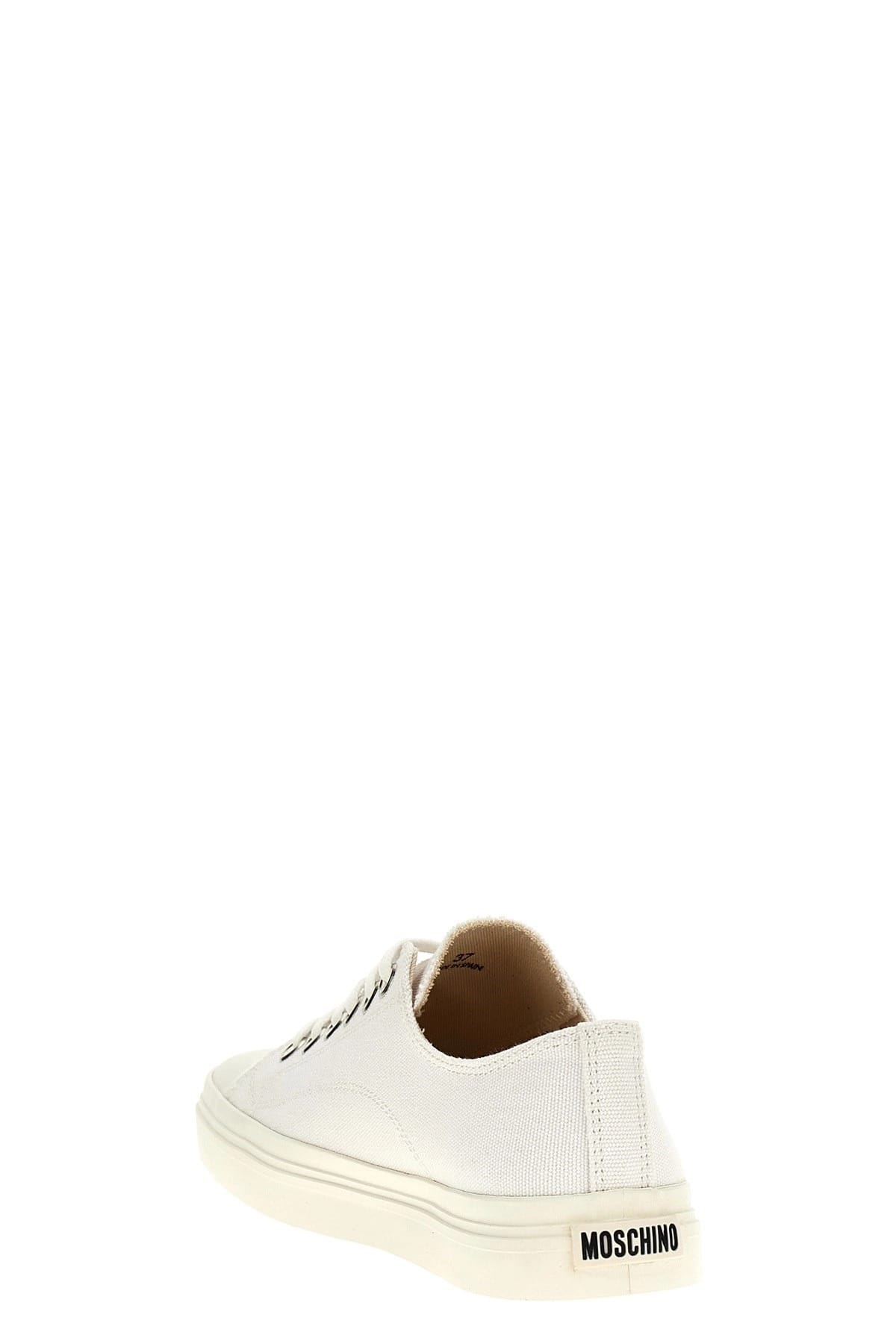 Moschino Moschino Canvas Lace-Up Sneakers