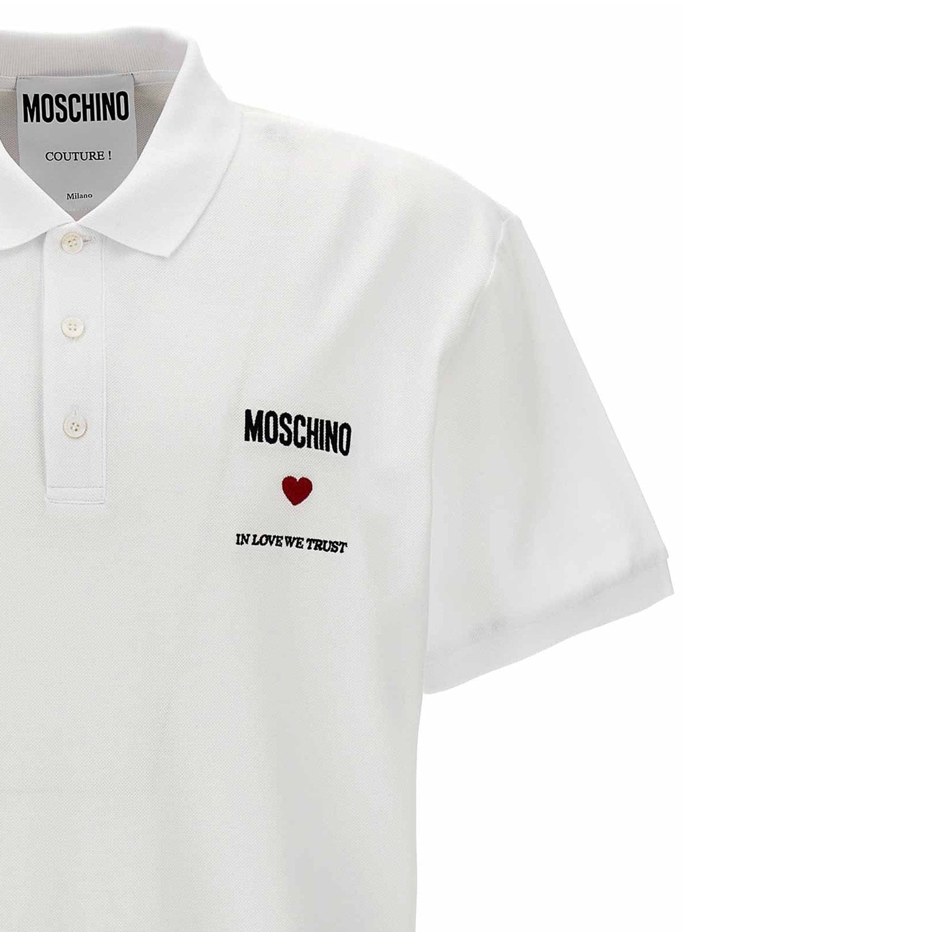 Moschino Couture Couture In Love We Trust Cotton Polo
