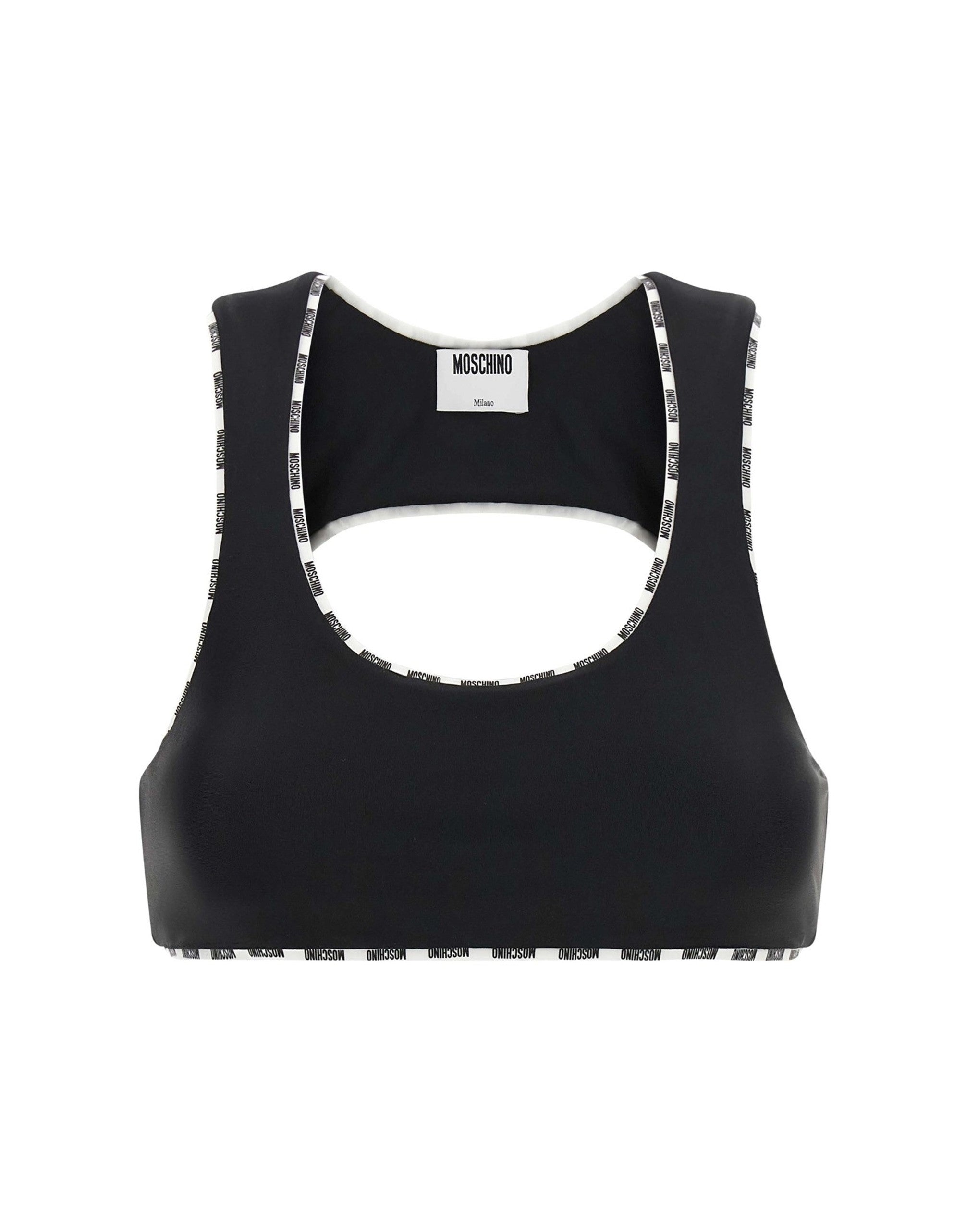 Moschino sportieve top met uitsnijding