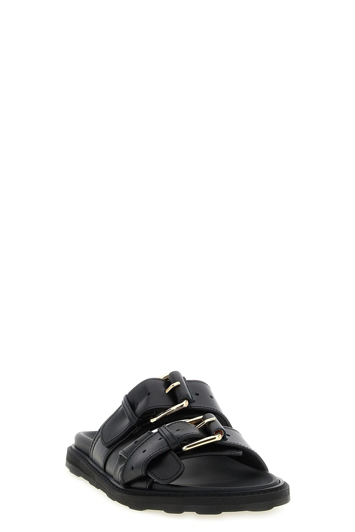 Sandali flatform Moschino con doppia fascia