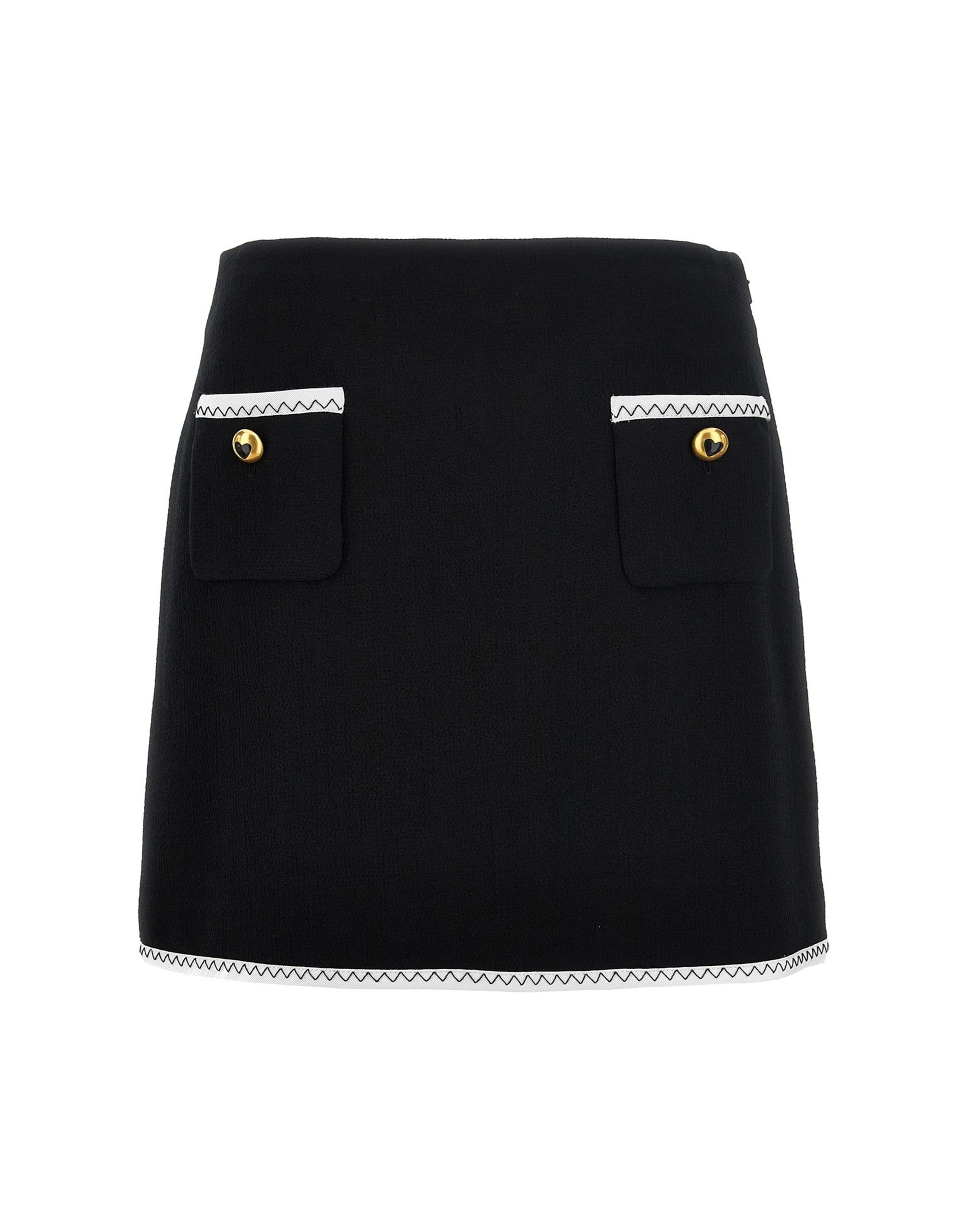 Moschino Moschino Heart Button Mini Skirt