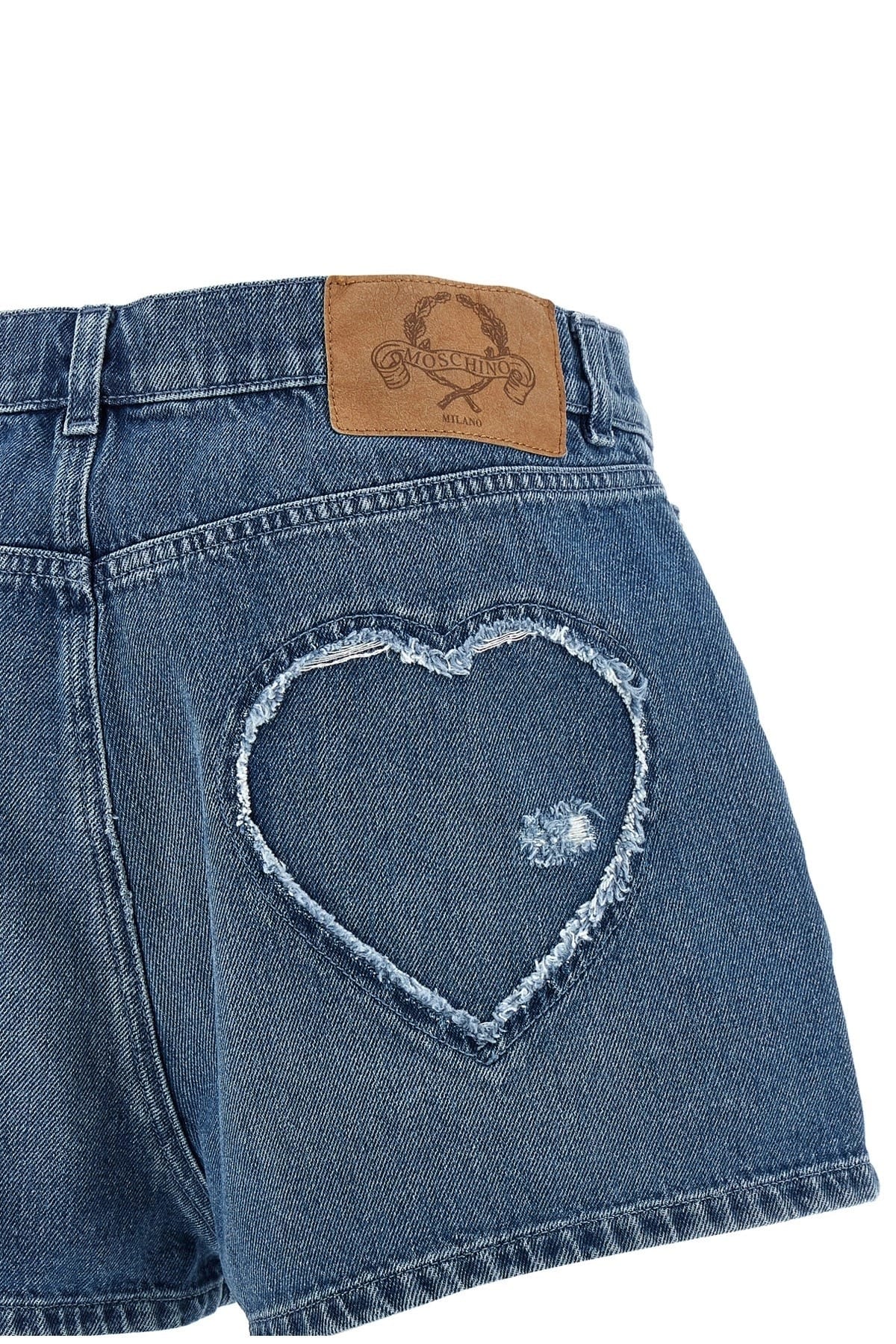 Moschino Moschino Heart Denim Shorts