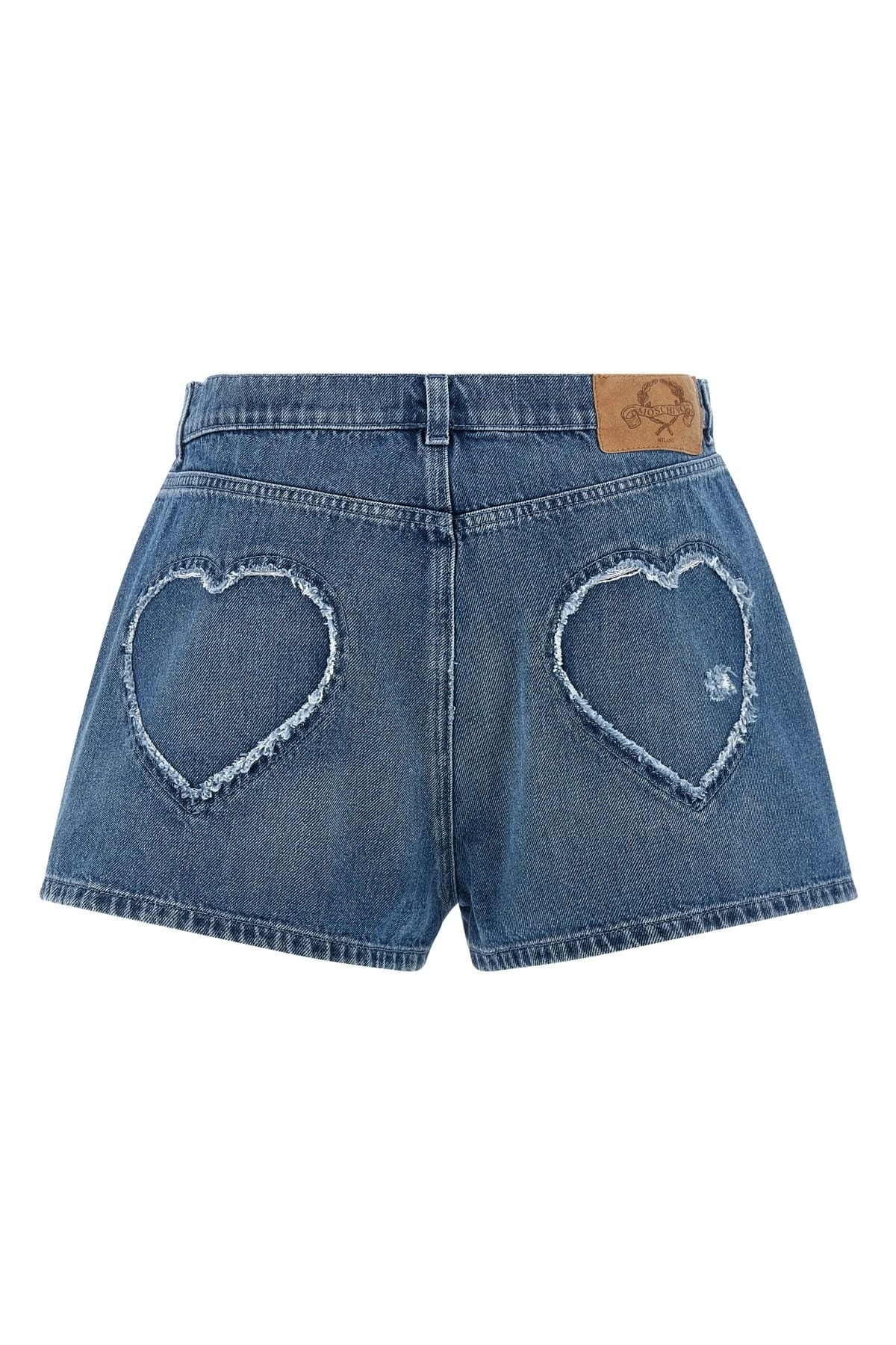 Moschino Moschino Heart Denim Shorts