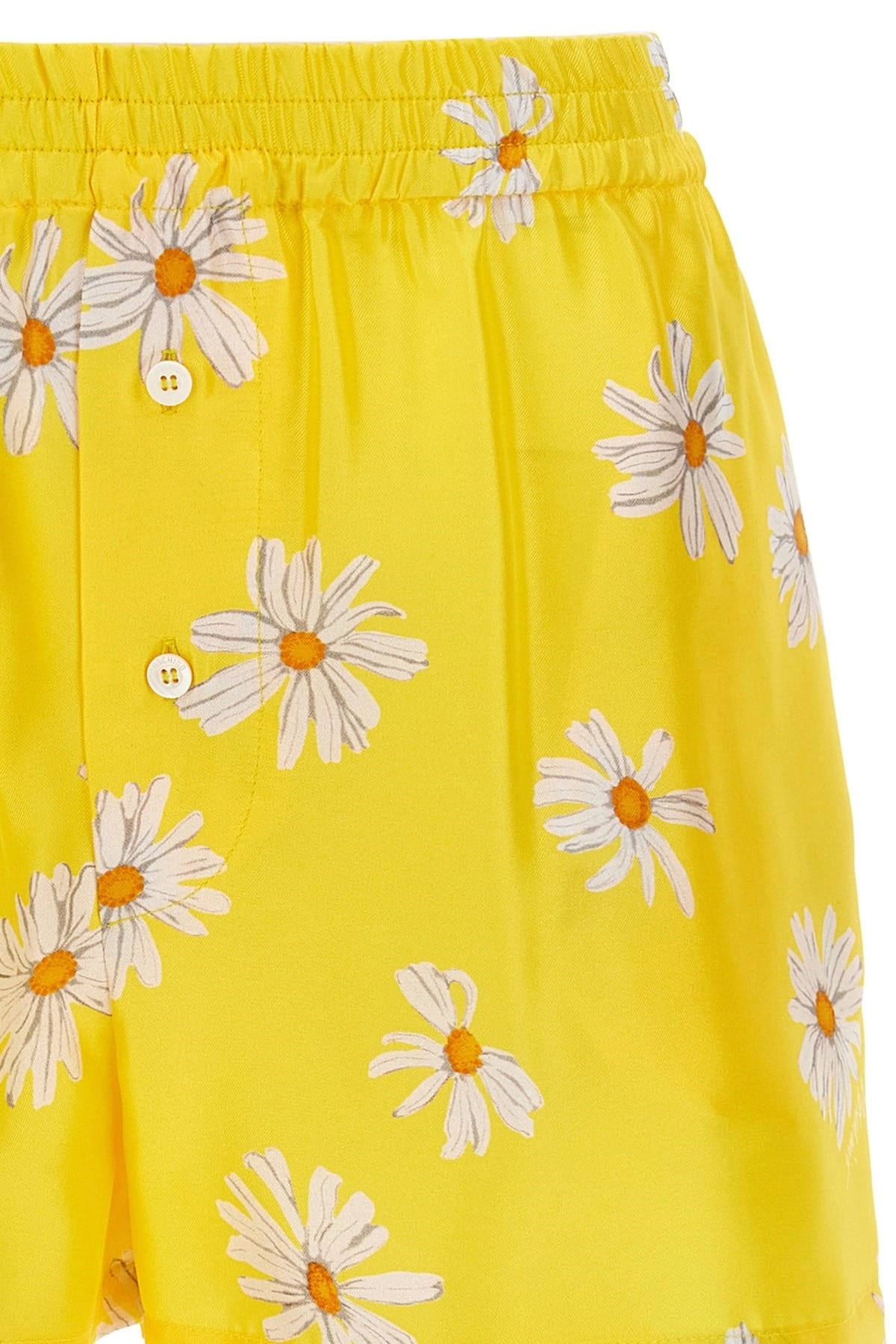 Moschino Moschino Margherite Print Silk Shorts