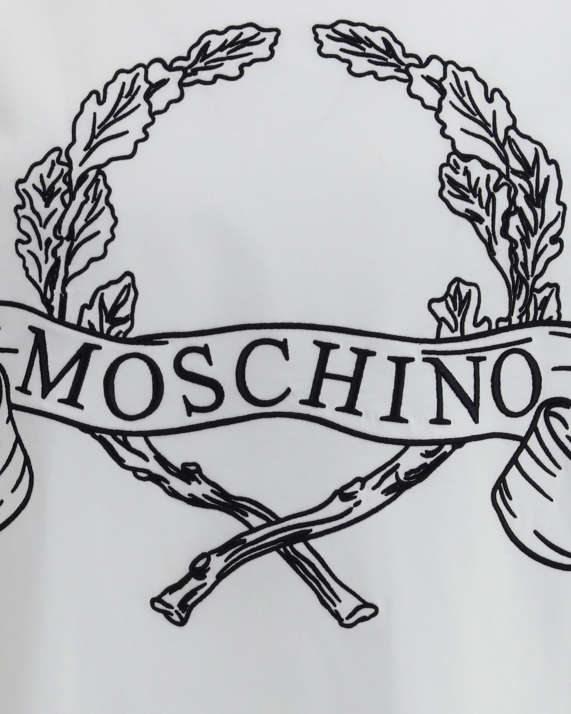 Moschino Maxi Laurel Crown Embroidery T-Shirt