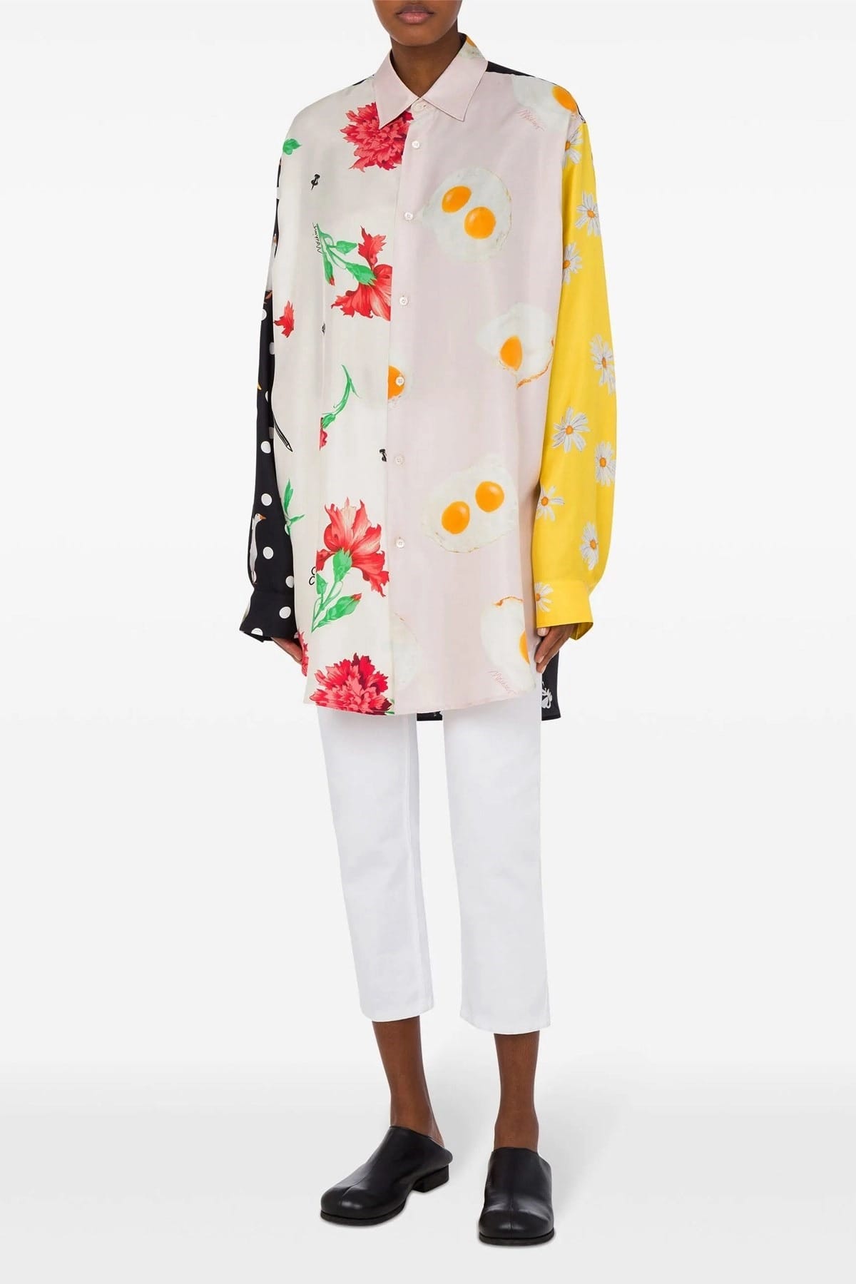 Moschino Hemd mit Patchwork-Print - alternate view
