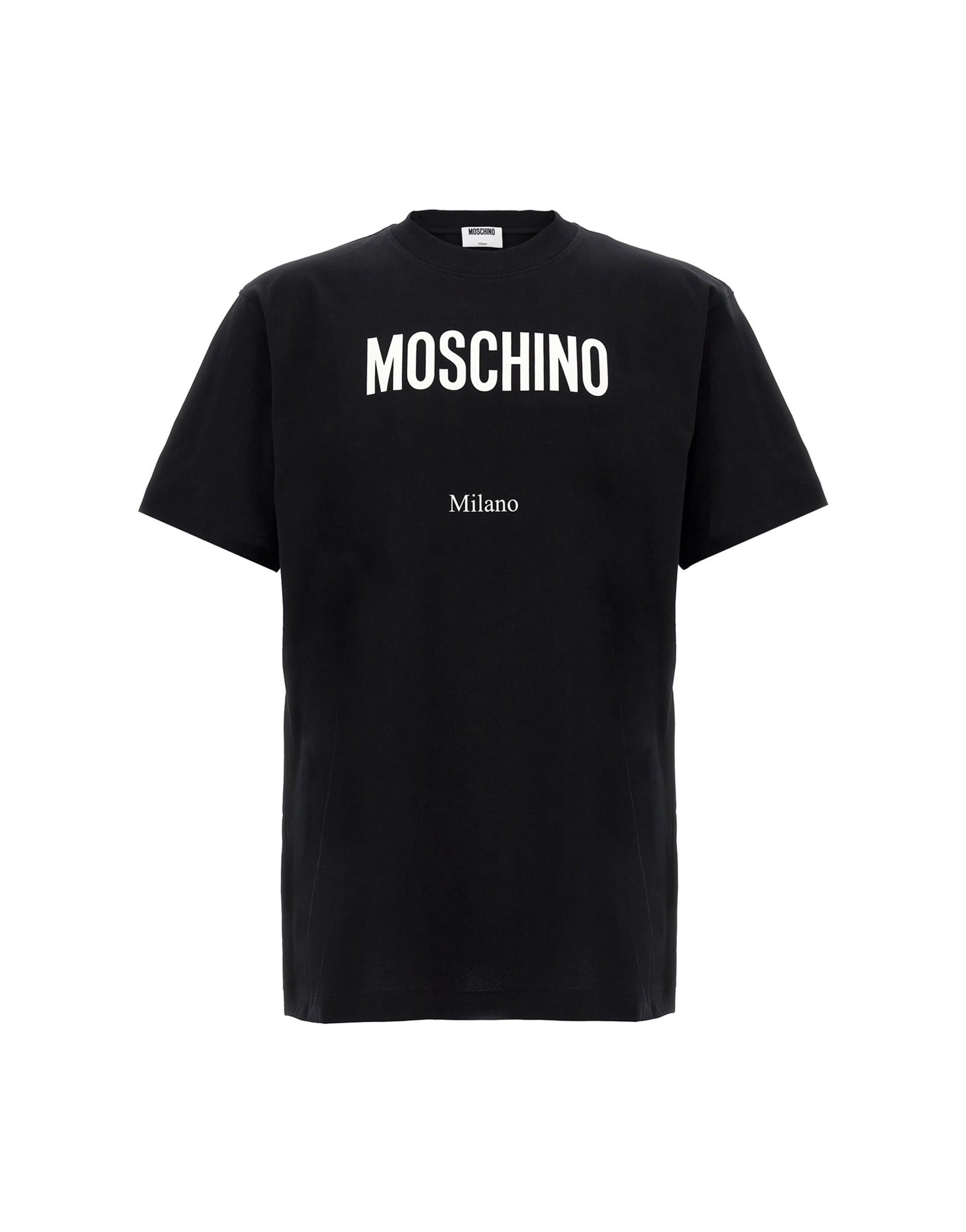 Moschino bedrucktes T-Shirt aus Baumwolljersey