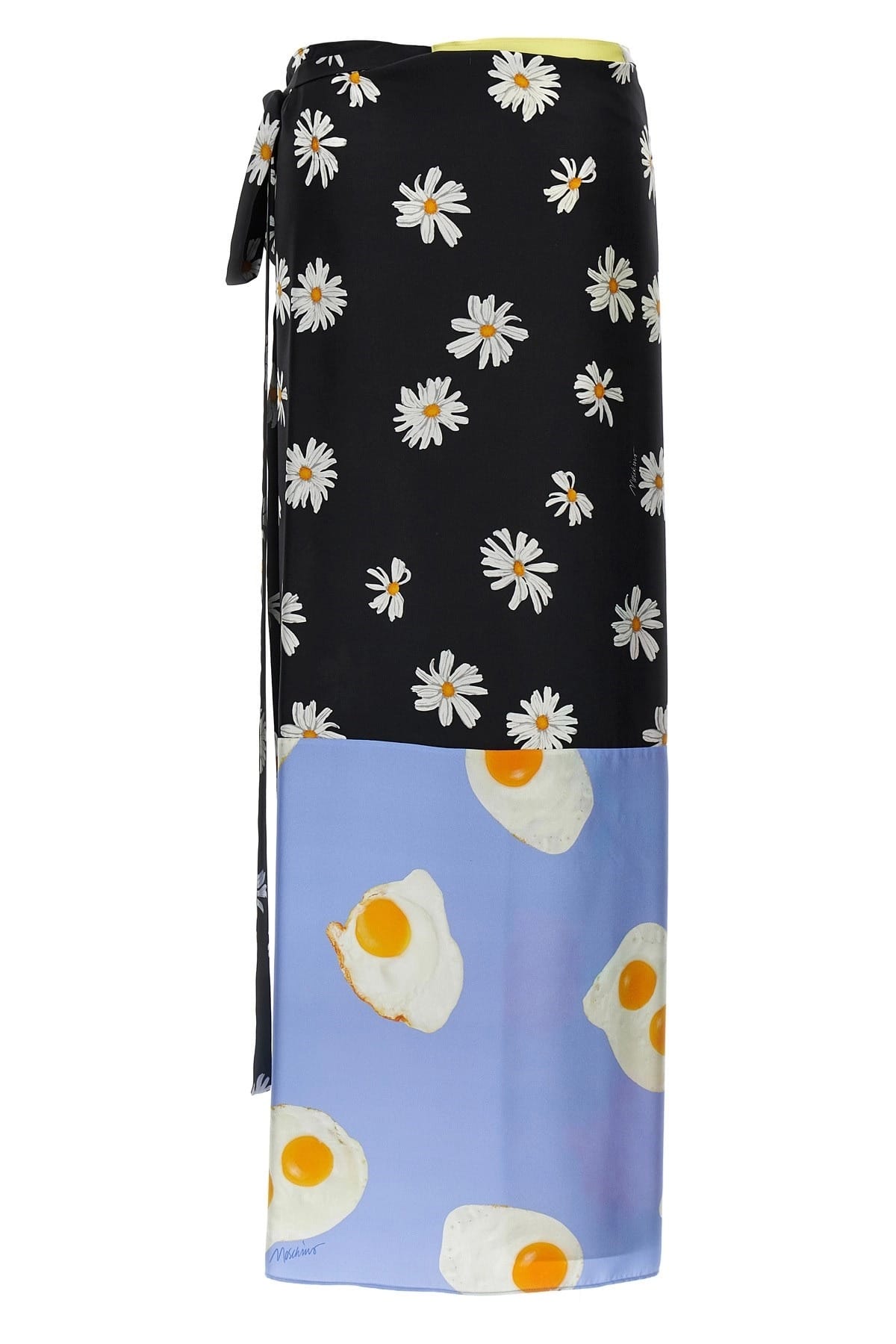 Moschino Moschino Printed Silk Maxi Skirt