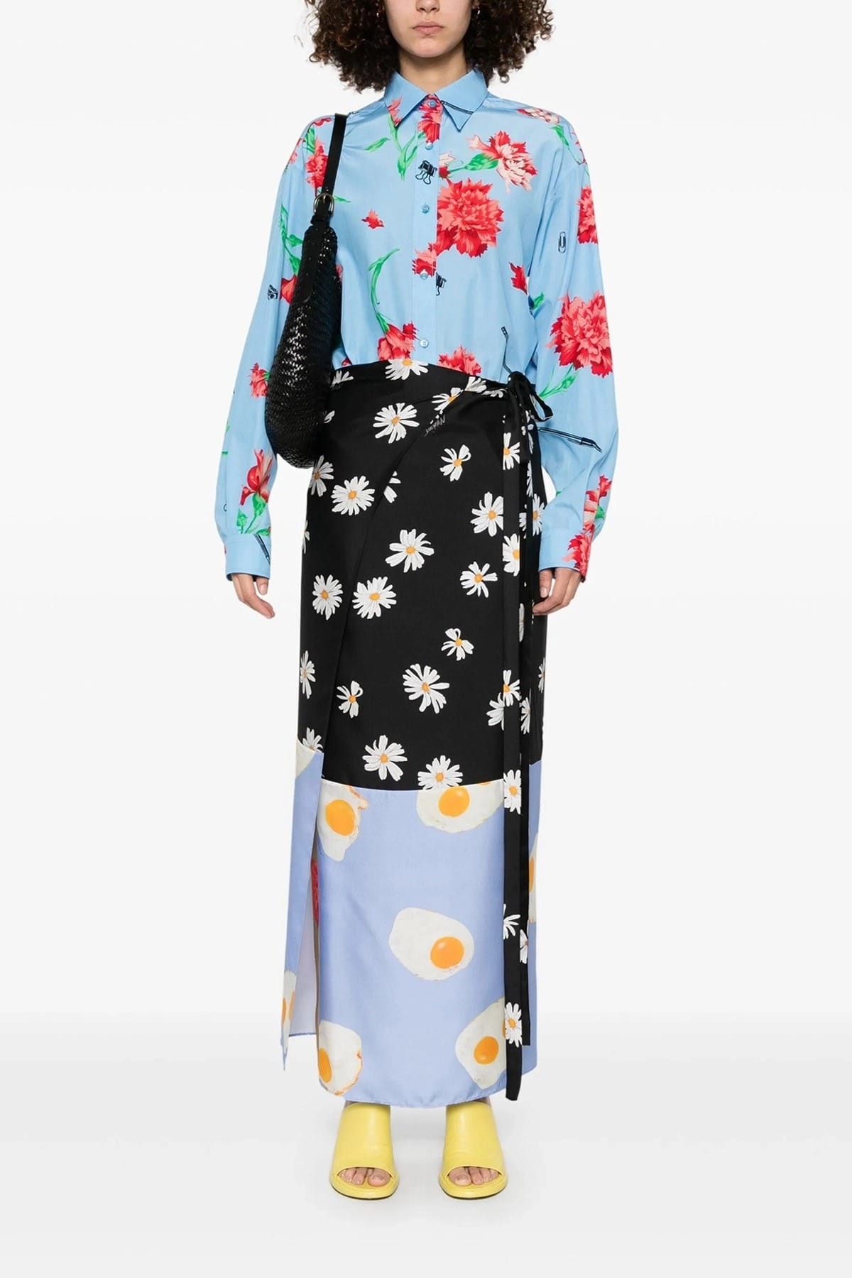 Moschino Printed Silk Maxi Skirt - alternate view