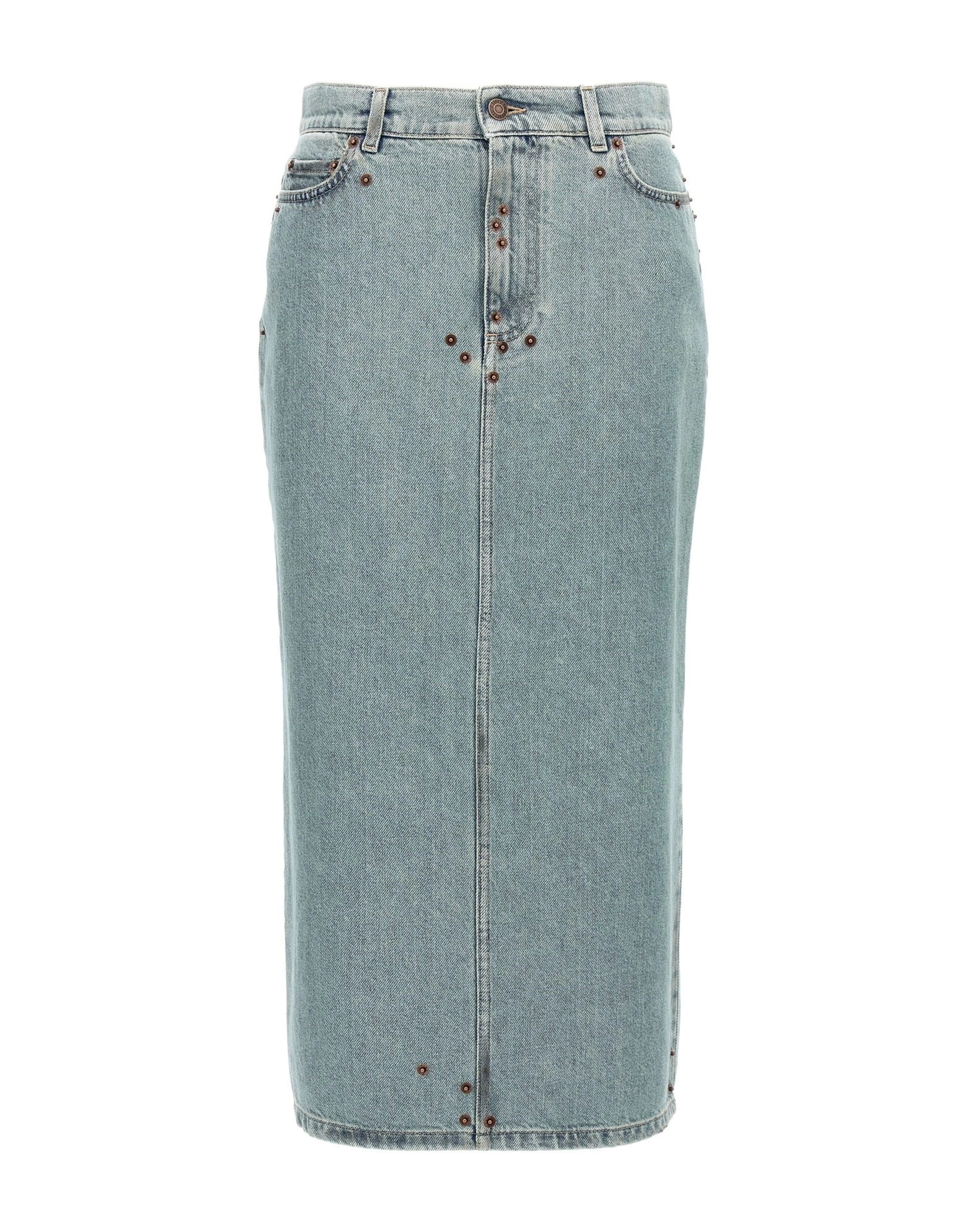 Moschino Moschino Rivets Denim Skirt