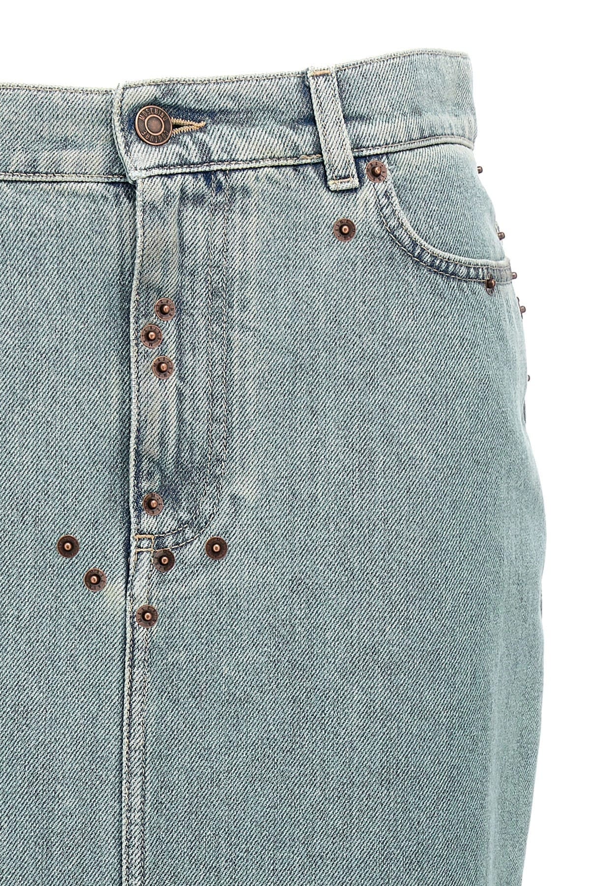 Moschino Moschino Rivets Denim Skirt